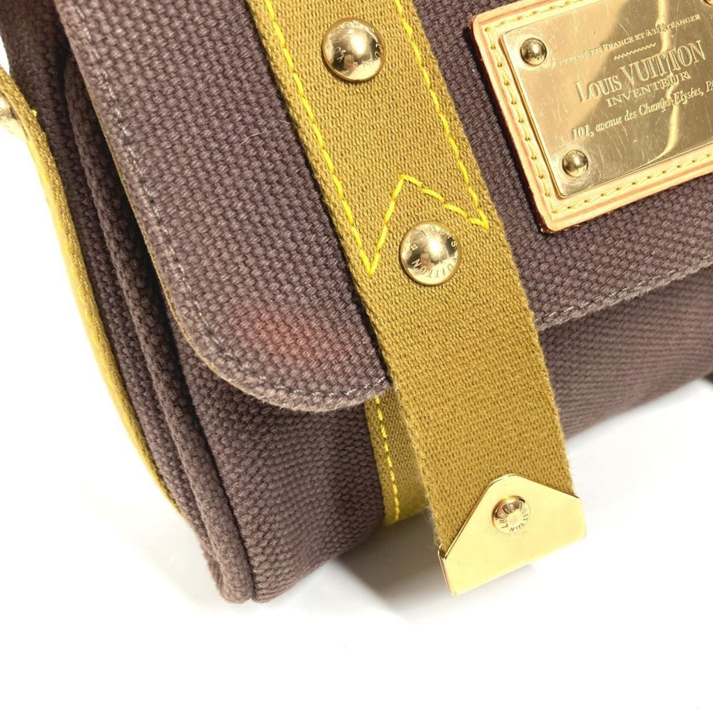 Louis Vuitton Brown Canvas Pochette Shoulder Bag