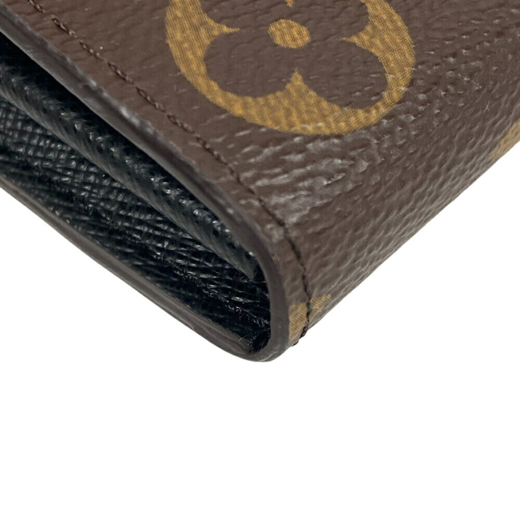Louis Vuitton Brown Leather Wallet (Tri-Fold)