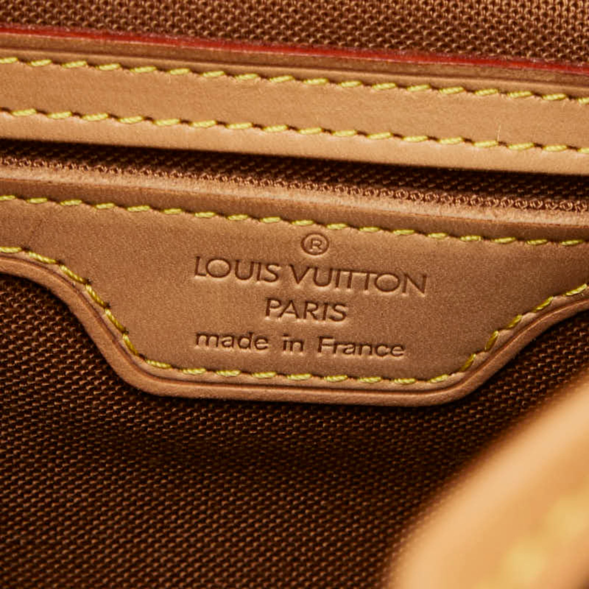 Louis Vuitton Brown Pvc Leather Backpack