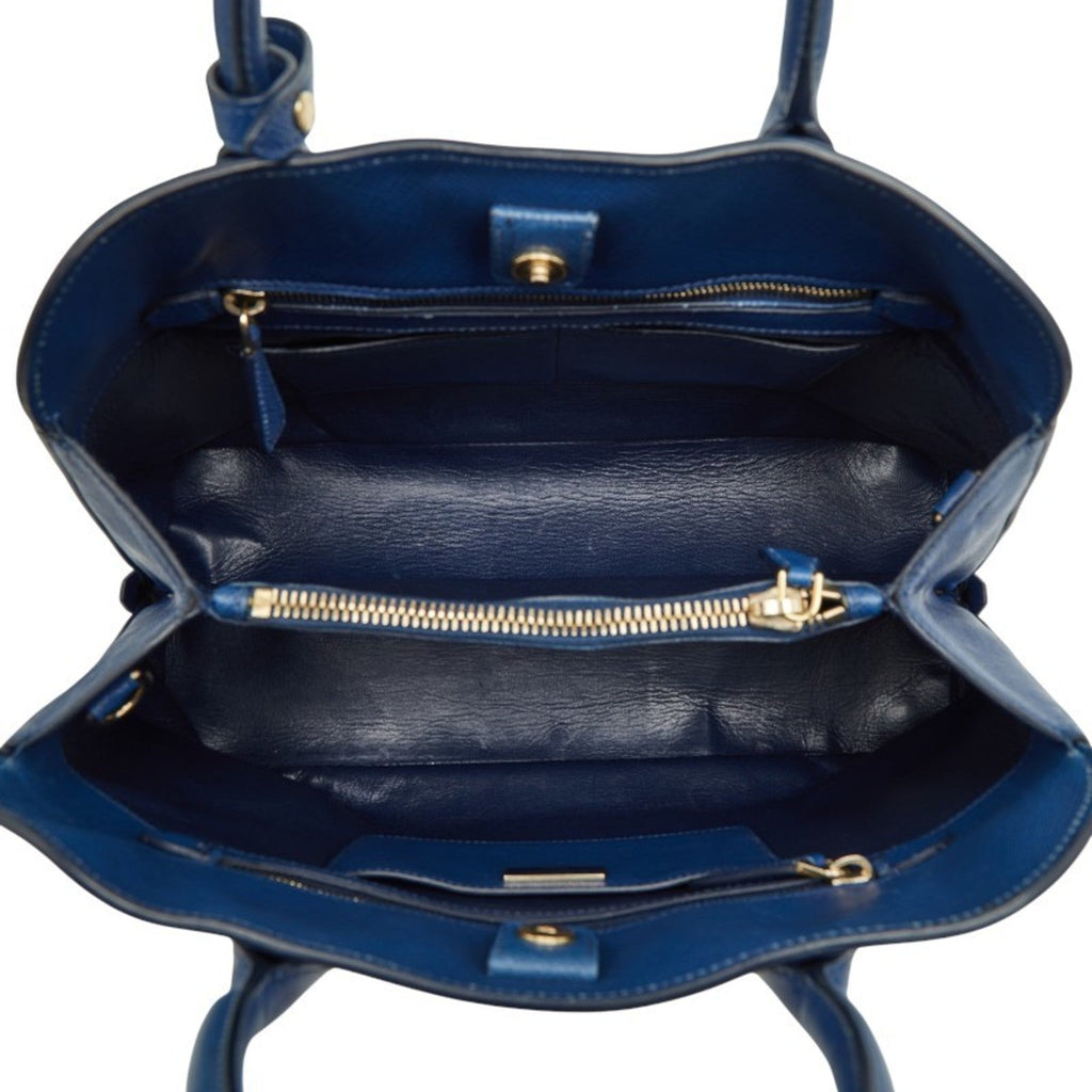 Prada Blue Leather Handbag