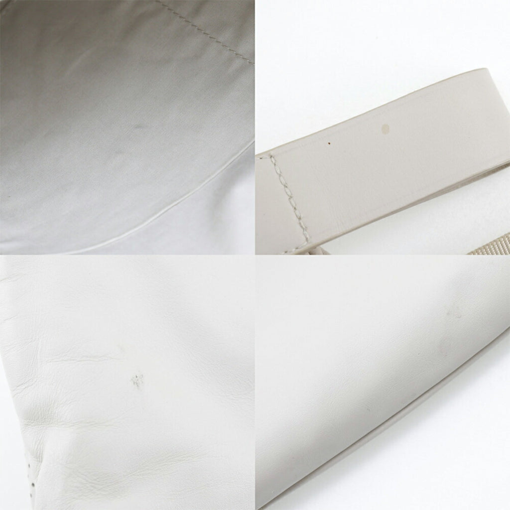 Bottega Veneta Ivory Leather Backpack