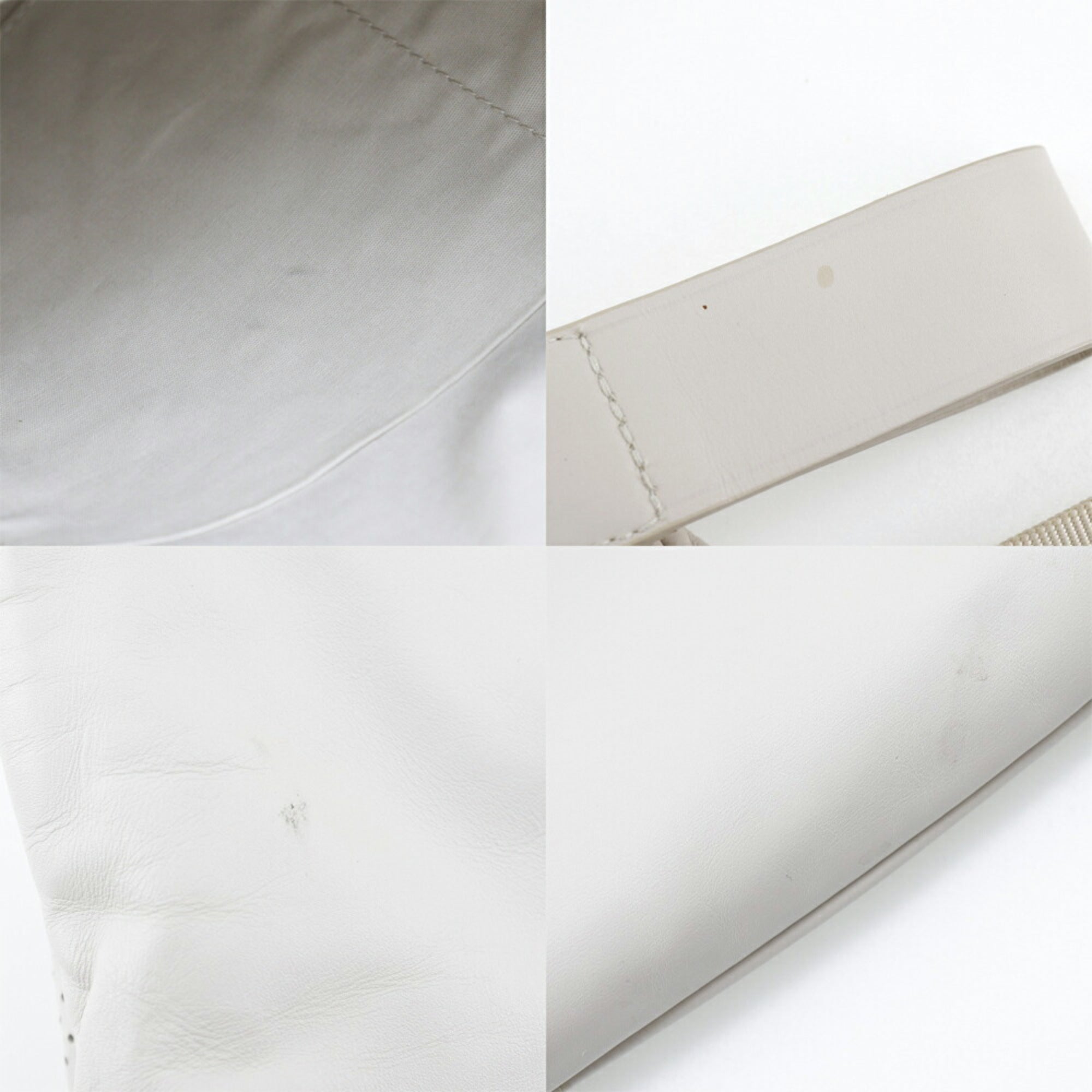 Bottega Veneta Ivory Leather Backpack