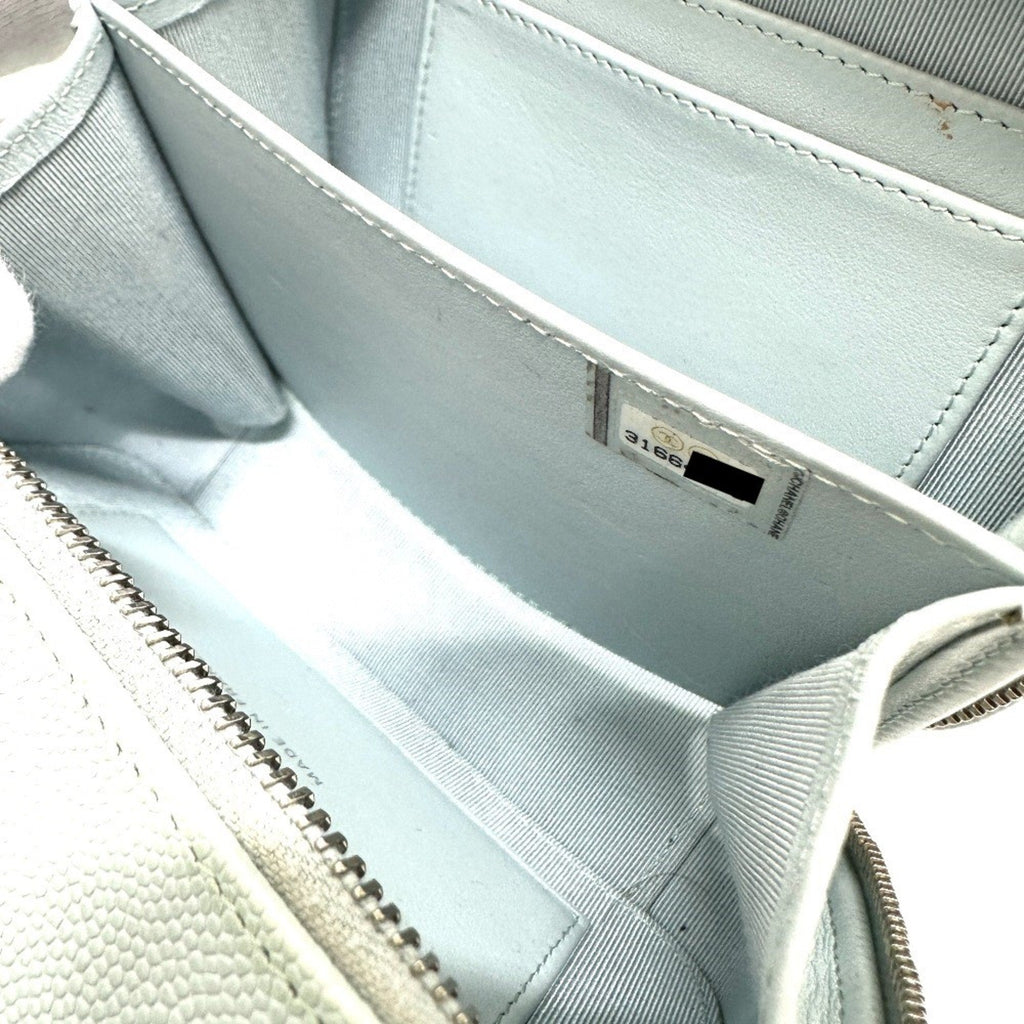 Chanel Blue Leather Shoulder Bag