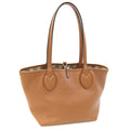 Gucci Brown Gg Canvas Leather Tote Bag (Pre-Owned)