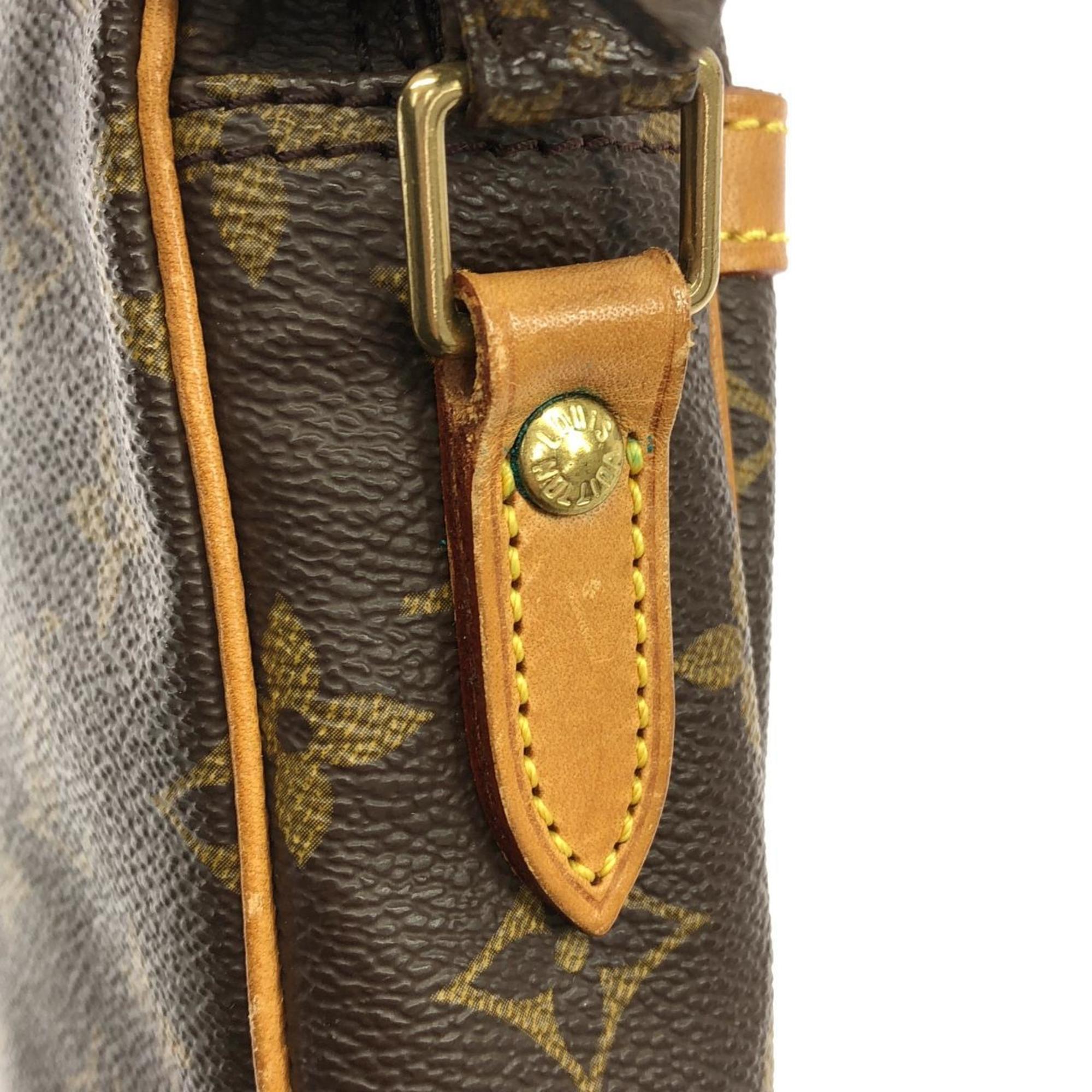 Louis Vuitton Marron Coated Canvas Shoulder Bag