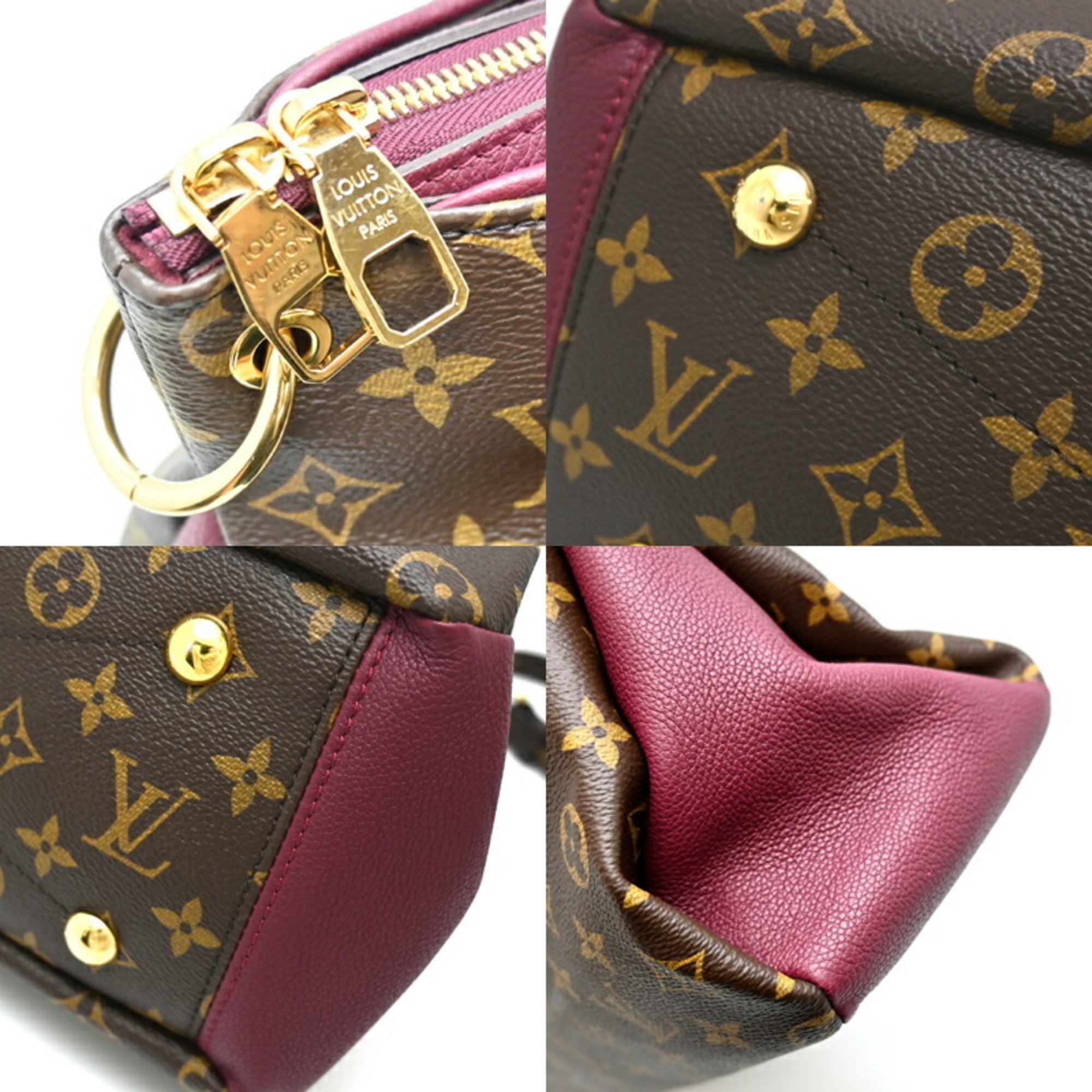 Louis Vuitton Monogram Brown Galle Monogram Purple Monogram Handbag