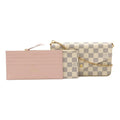 Louis Vuitton Ivory Damier Azur Clutch Bag Pochette Shoulder Bag