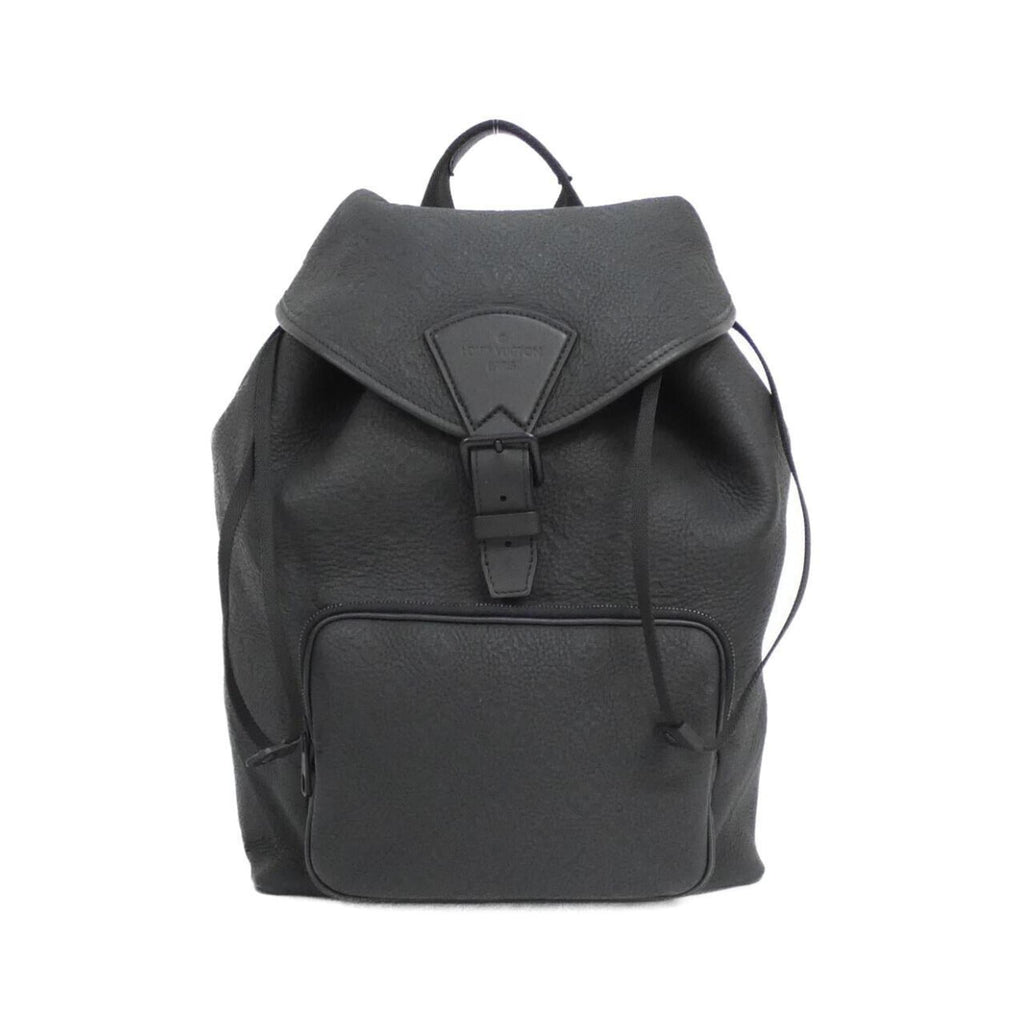 Louis Vuitton Black Leather Backpack