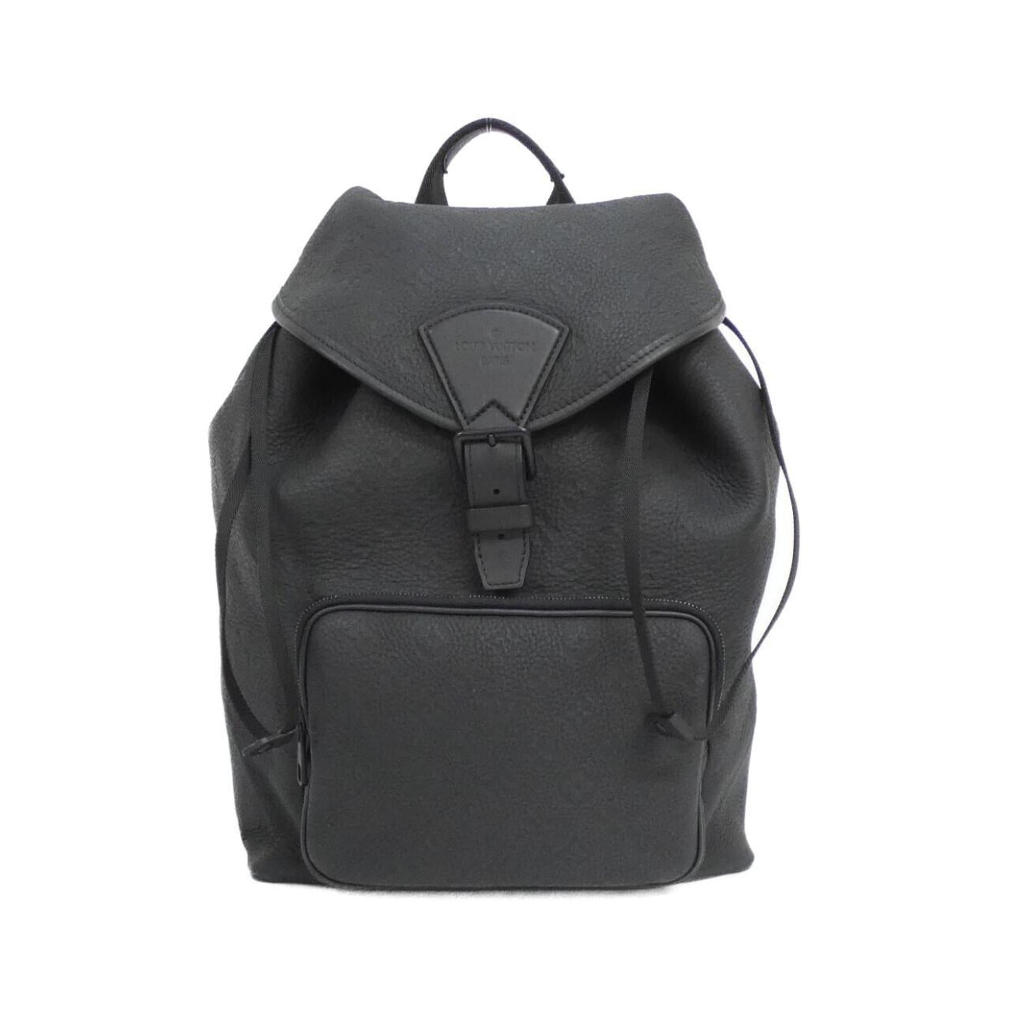 Louis Vuitton Black Leather Backpack