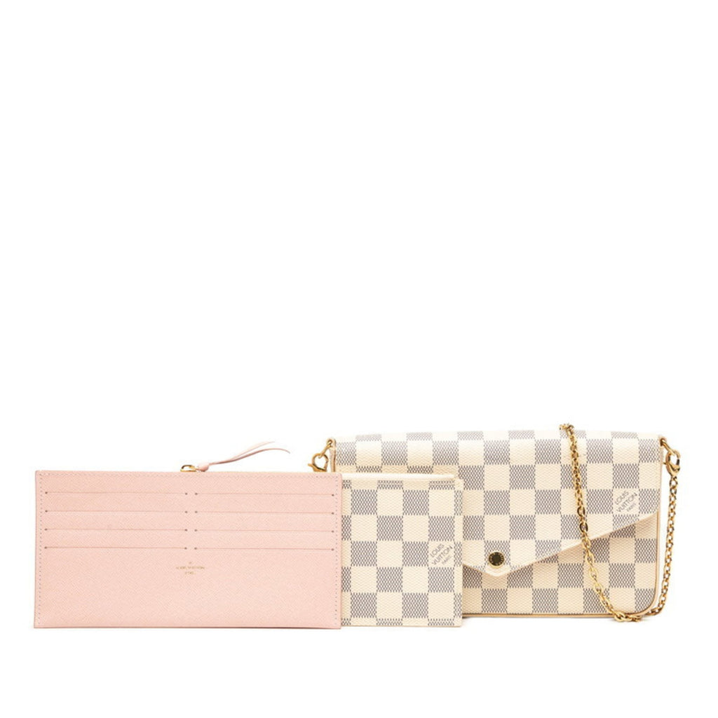 Louis Vuitton White Pvc Leather Pochette Shoulder Bag
