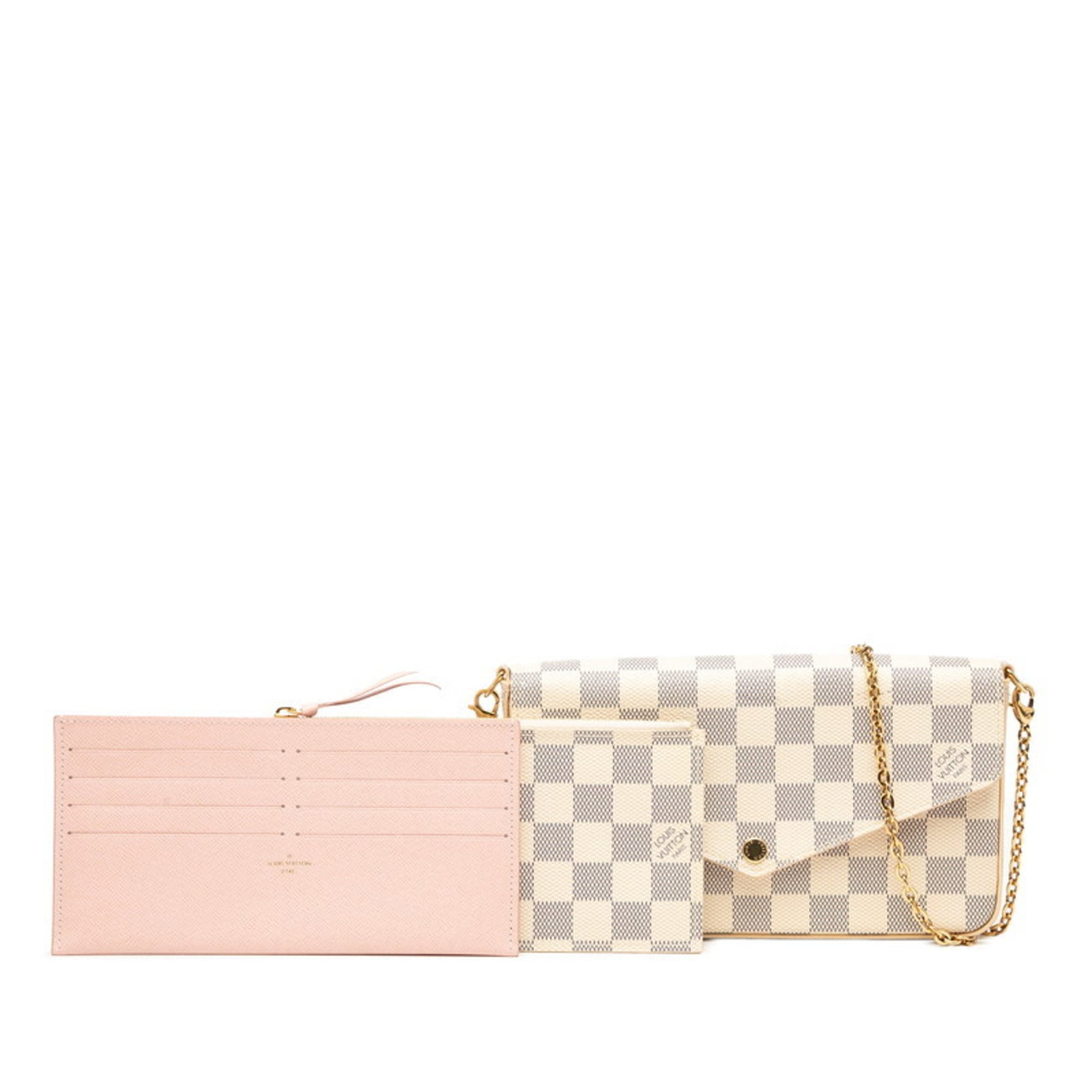 Louis Vuitton White Pvc Leather Pochette Shoulder Bag