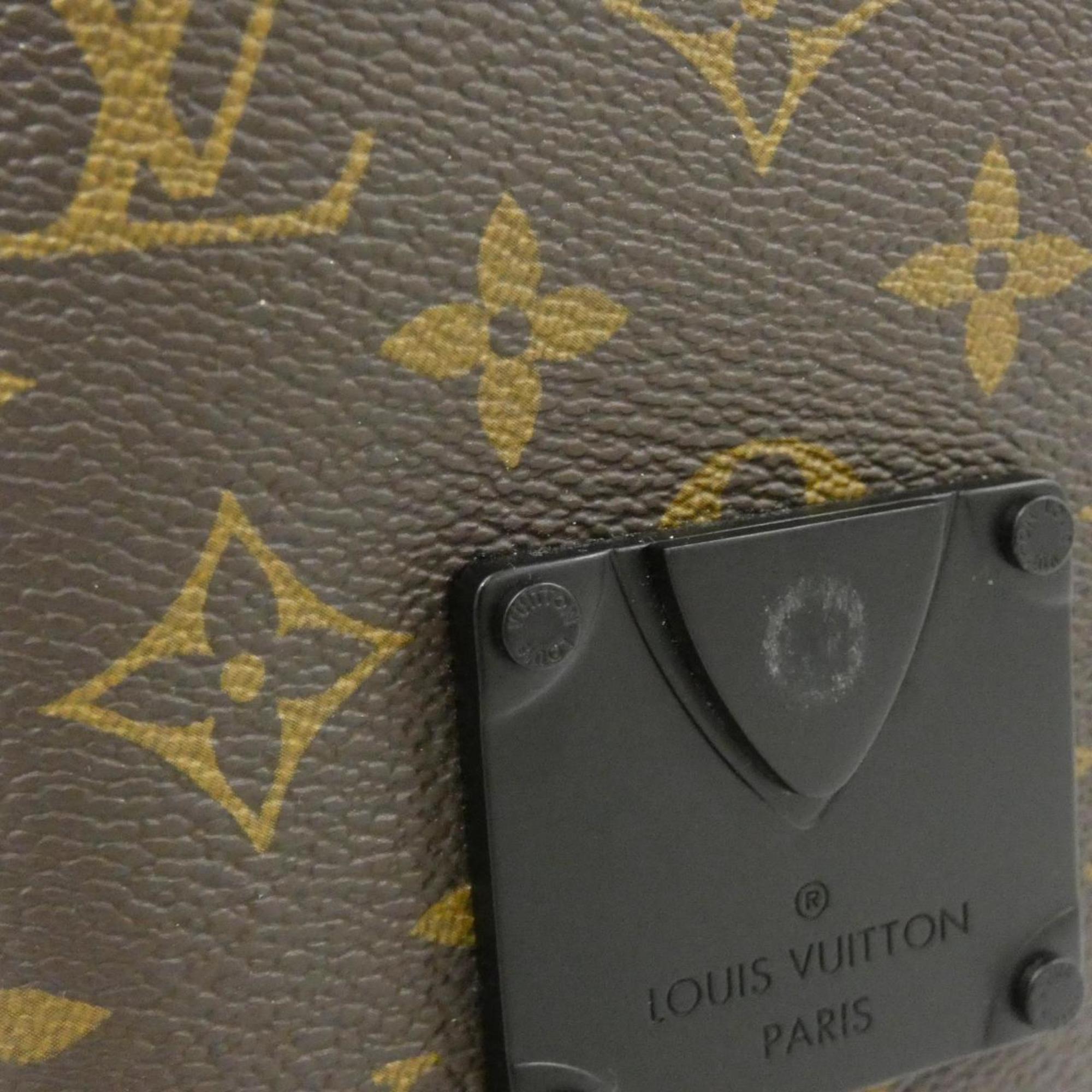 Louis Vuitton Black Marron Monogram Macassar Coated Canvas Shoulder Bag