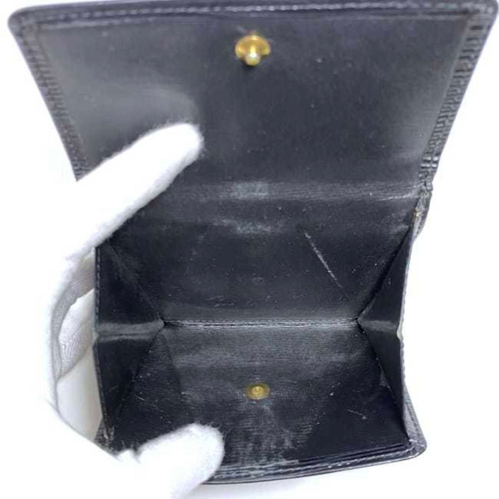 Louis Vuitton Black Noir Epi Leather Wallet (Tri-Fold)