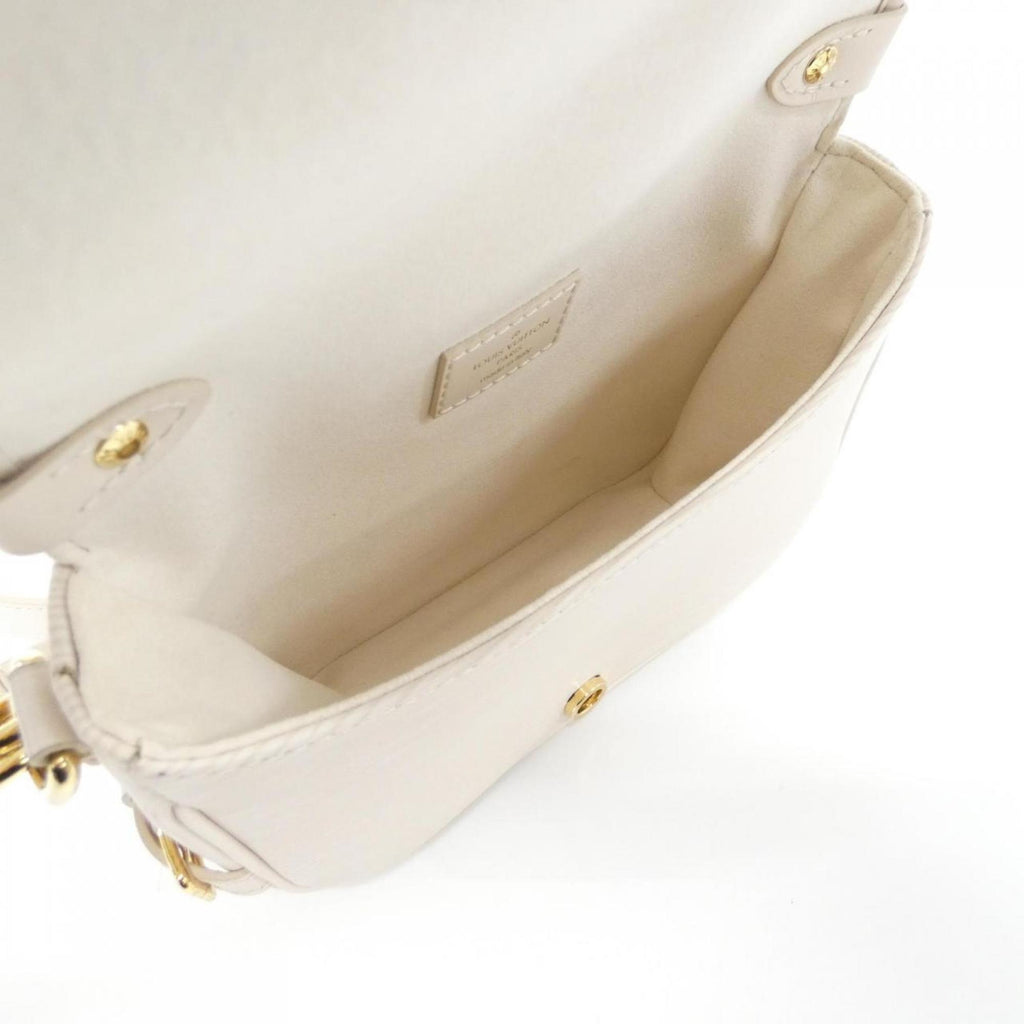 Louis Vuitton Beige Leather Shoulder Bag