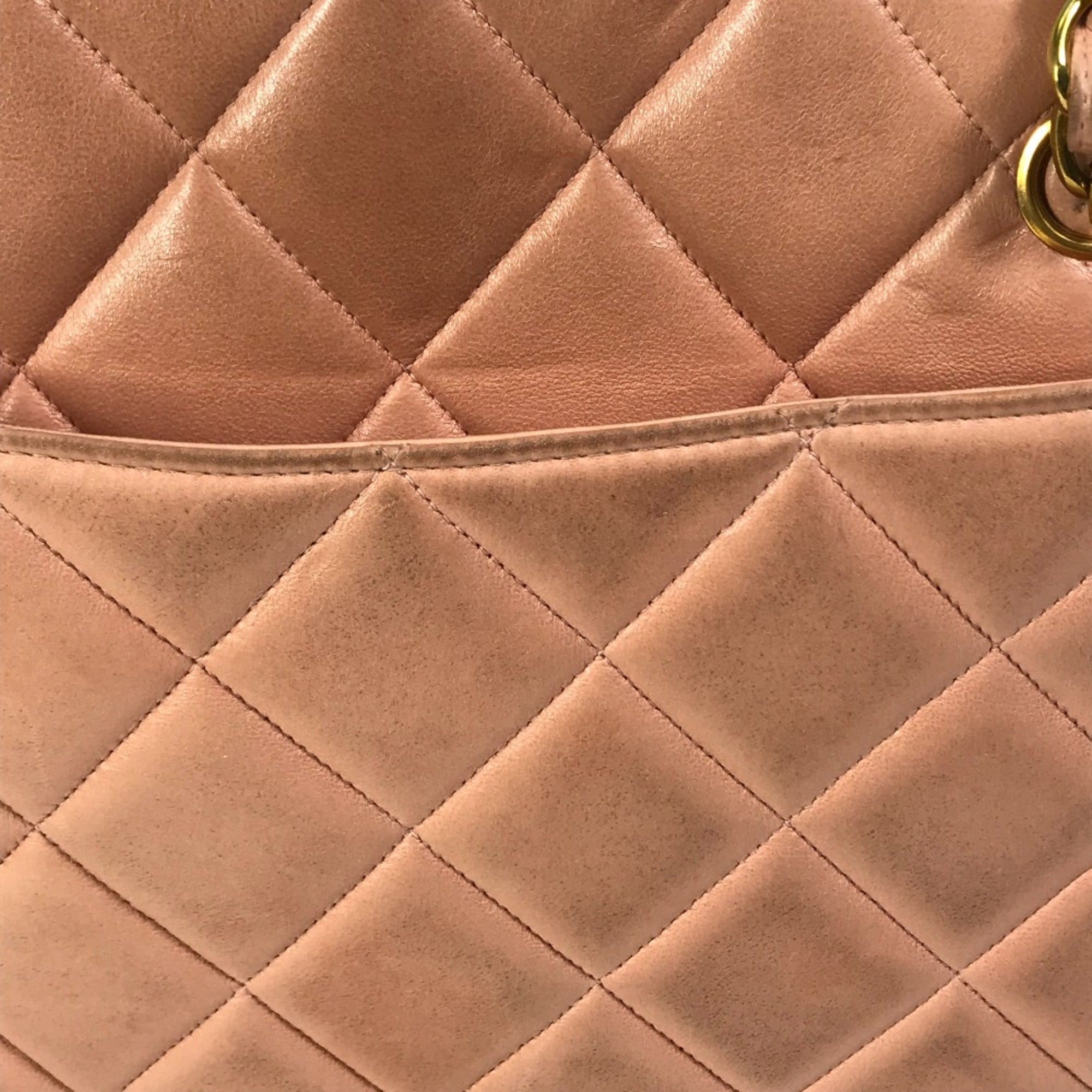 Chanel Pink Leather Shoulder Bag