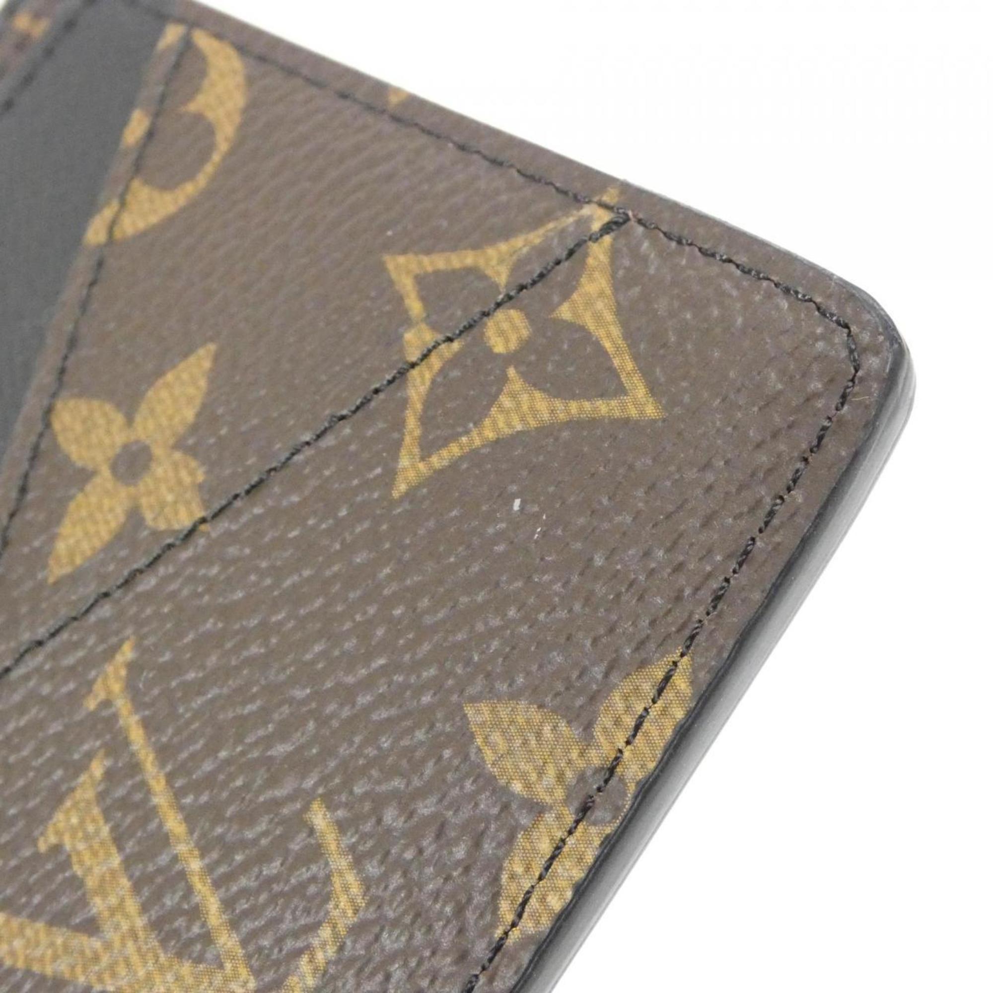 Louis Vuitton Brown Marron Coated Canvas Bill Wallet