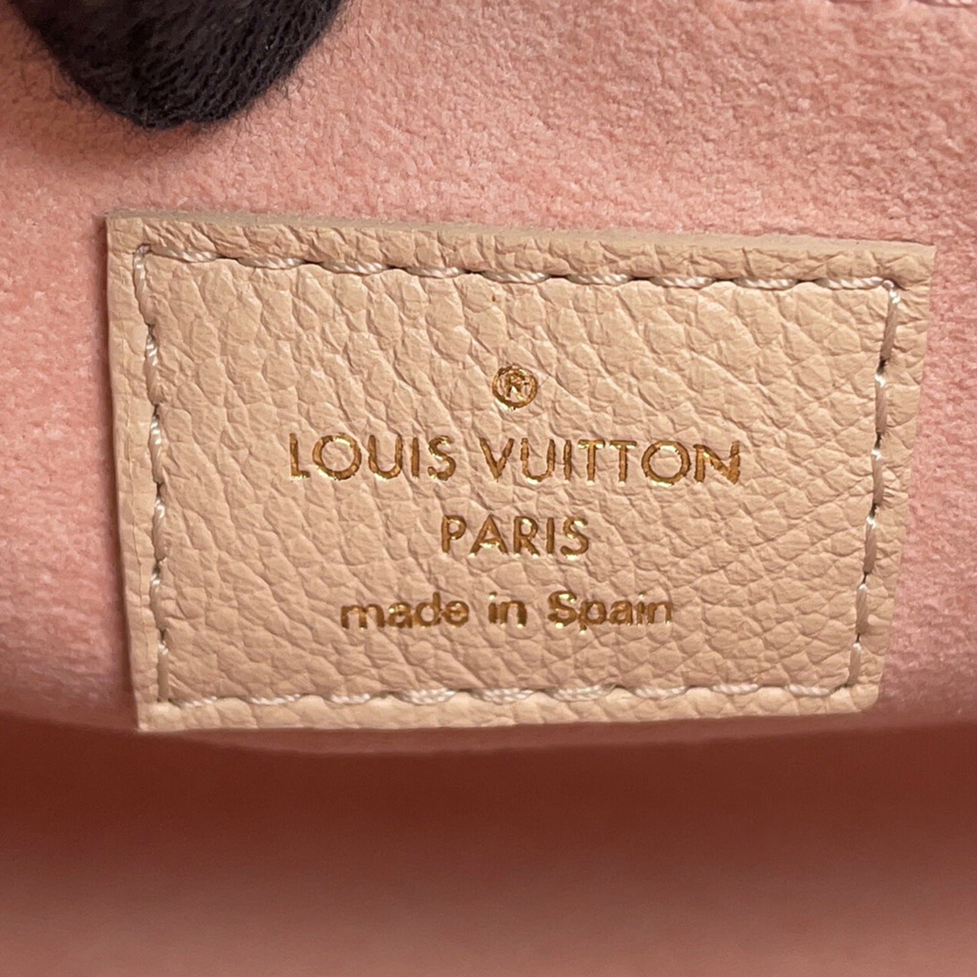 Louis Vuitton Beige Pink Yellow Monogram Empreinte Handbag Shoulder Bag