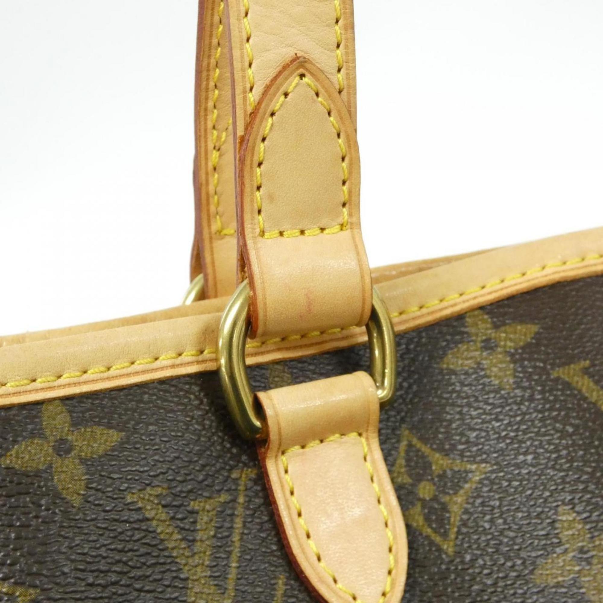 Louis Vuitton Brown Coated Canvas Handbag