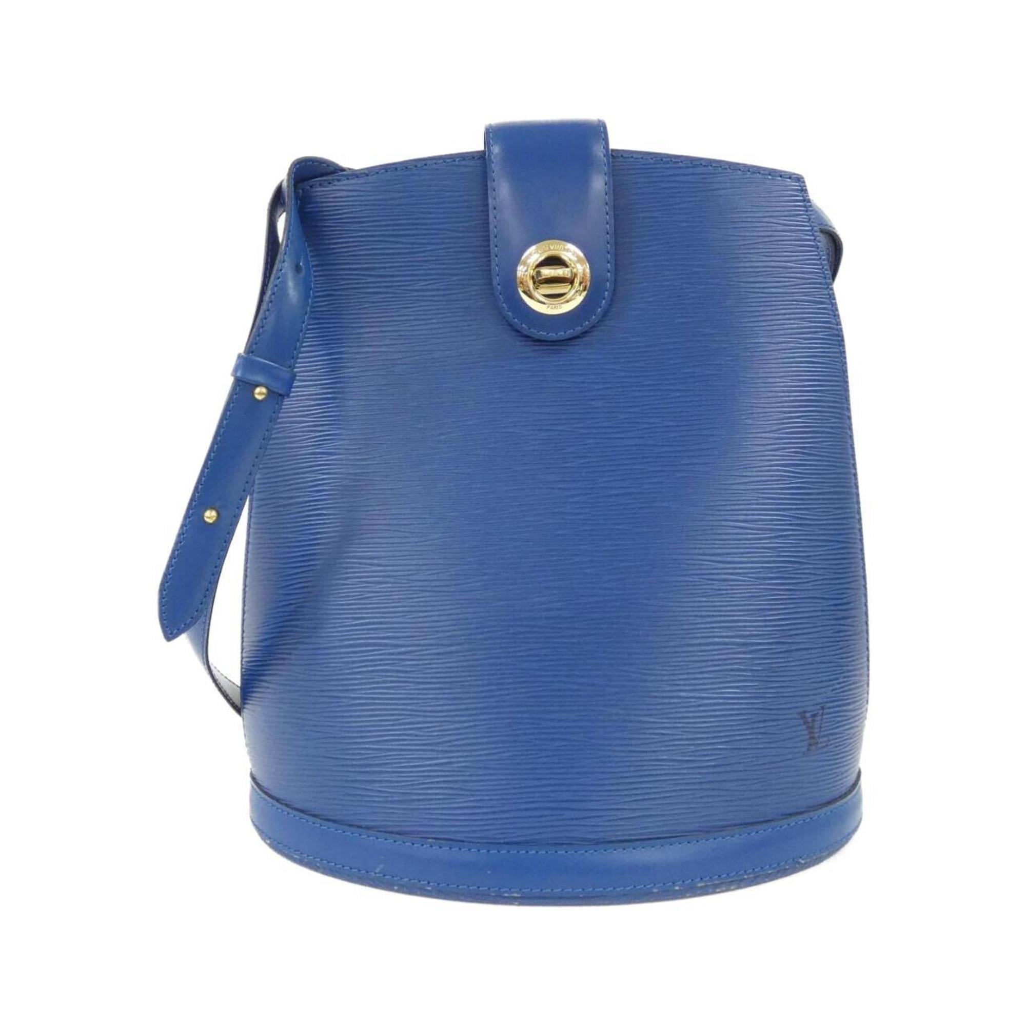 Louis Vuitton Blue Leather Shoulder Bag