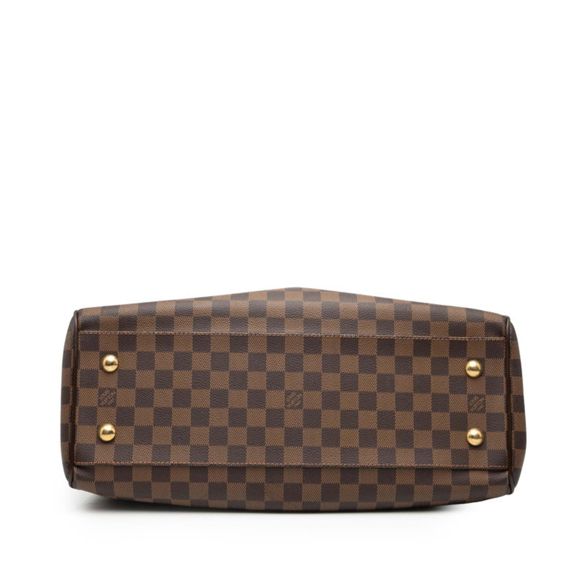 Louis Vuitton Brown Leather Pvc Handbag Shoulder Bag