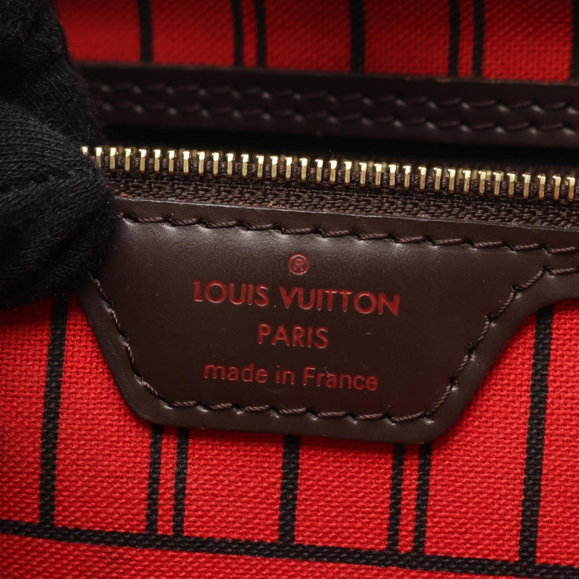 Louis Vuitton Brown Ebene Coated Canvas Leather Tote Bag