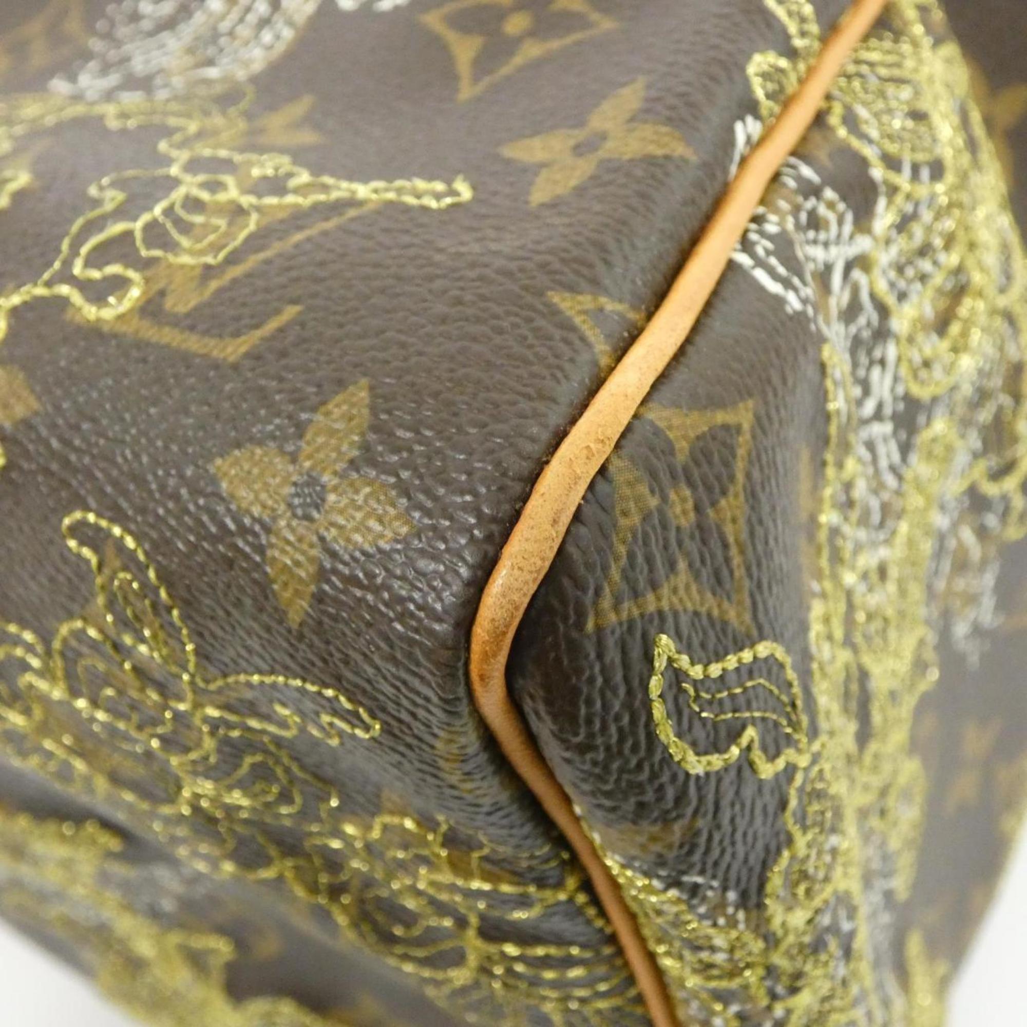 Louis Vuitton Brown Coated Canvas Boston Bag