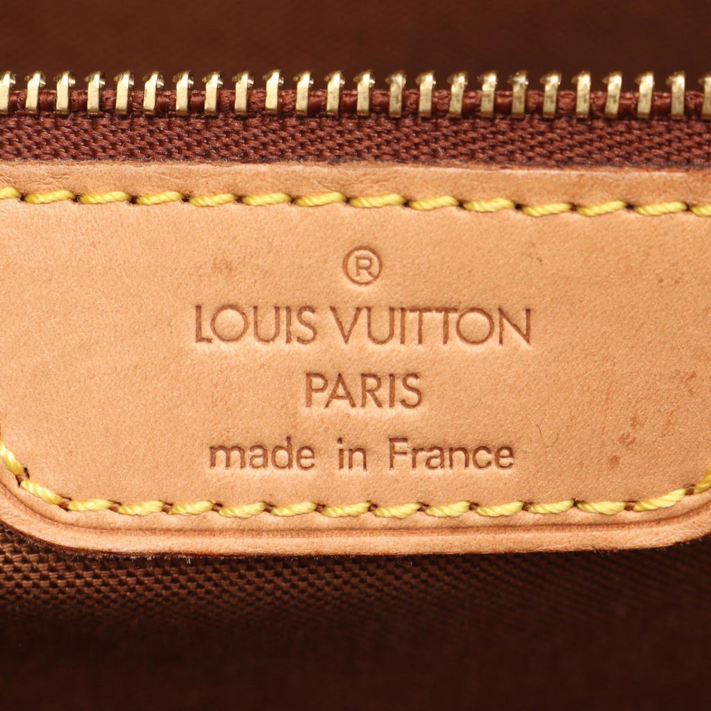 Louis Vuitton Brown Coated Canvas Leather Shoulder Bag