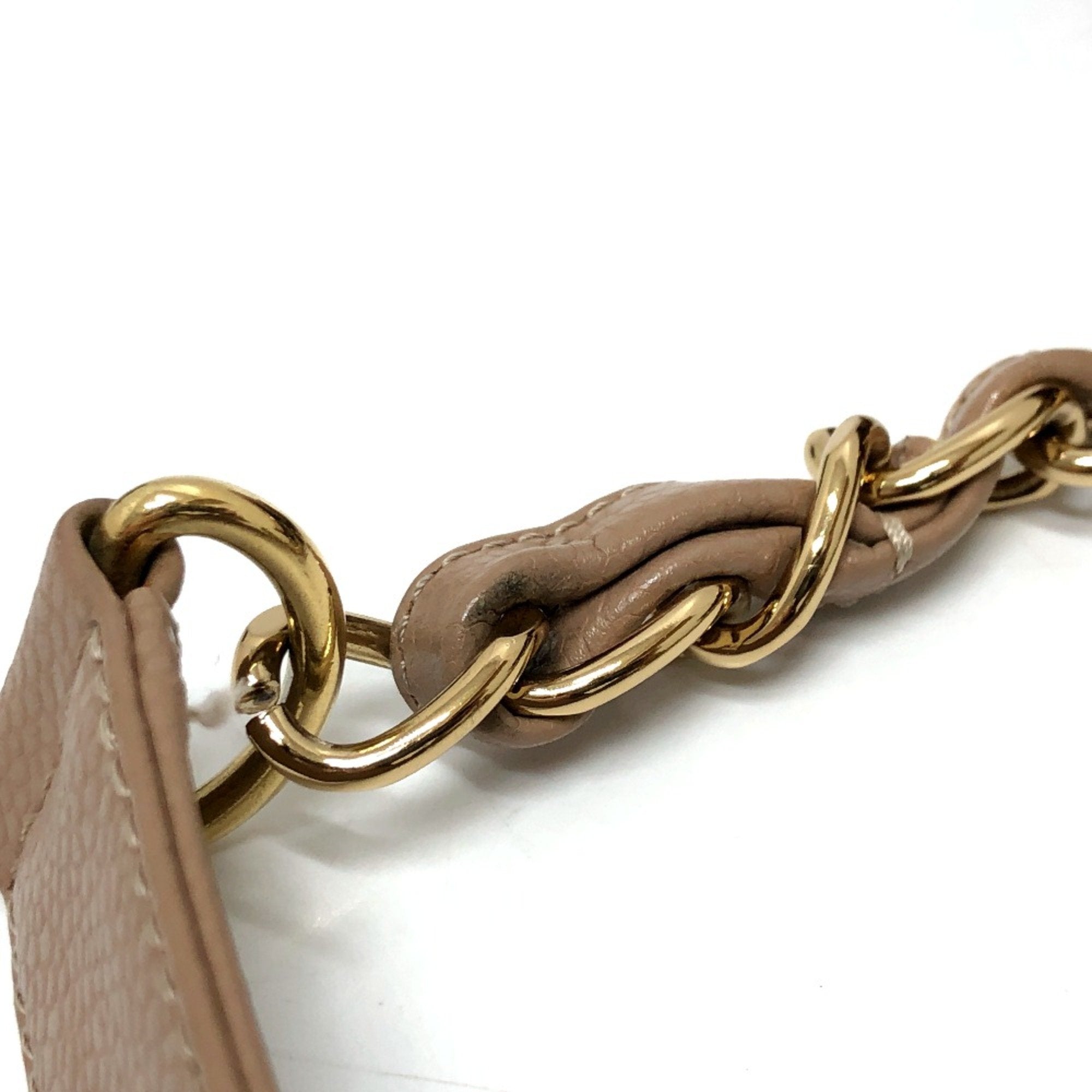 Chanel Beige Leather Shoulder Bag