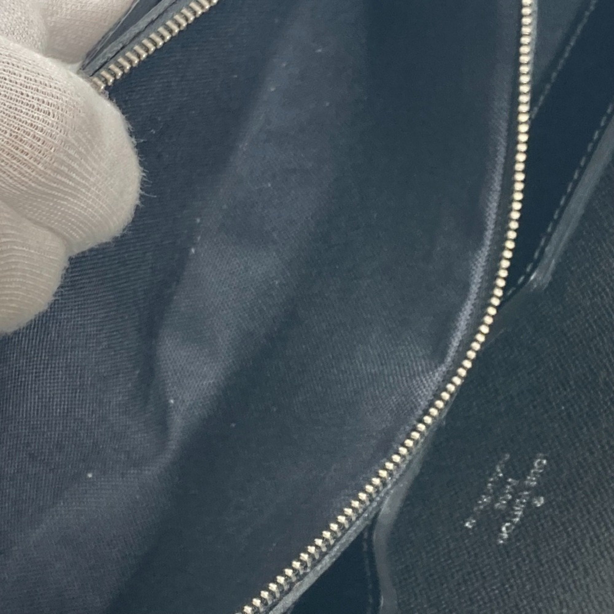 Louis Vuitton Black Noir Epi Leather Briefcase Handbag