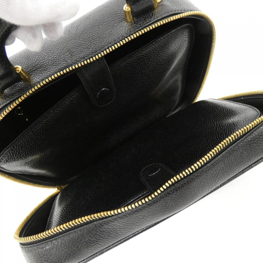 Chanel Black Caviar Leather Handbag