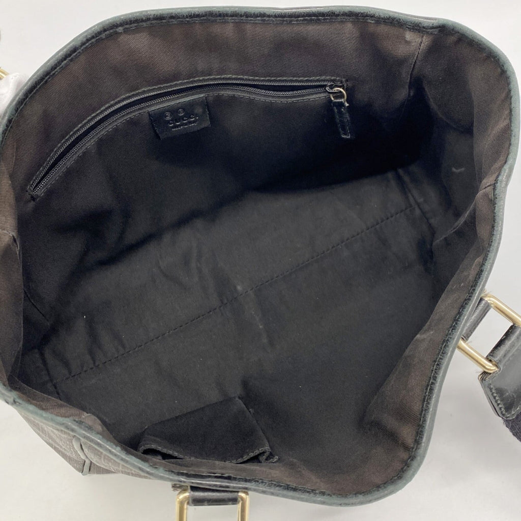 Gucci Black Brown Pvc Tote Bag (Pre-Owned)