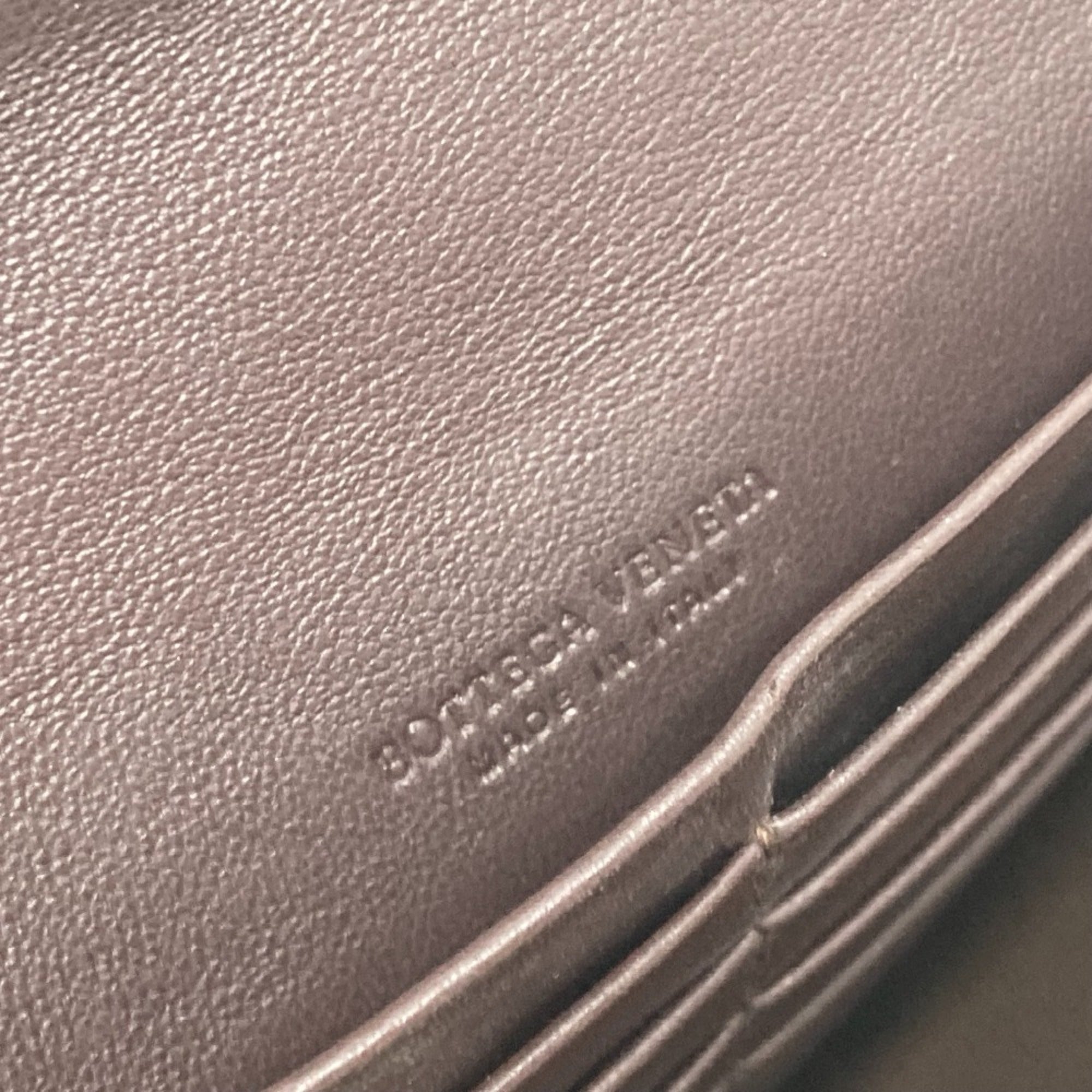 Bottega Veneta Intrecciato Brown Intrecciato Long Wallet (Bi-Fold)