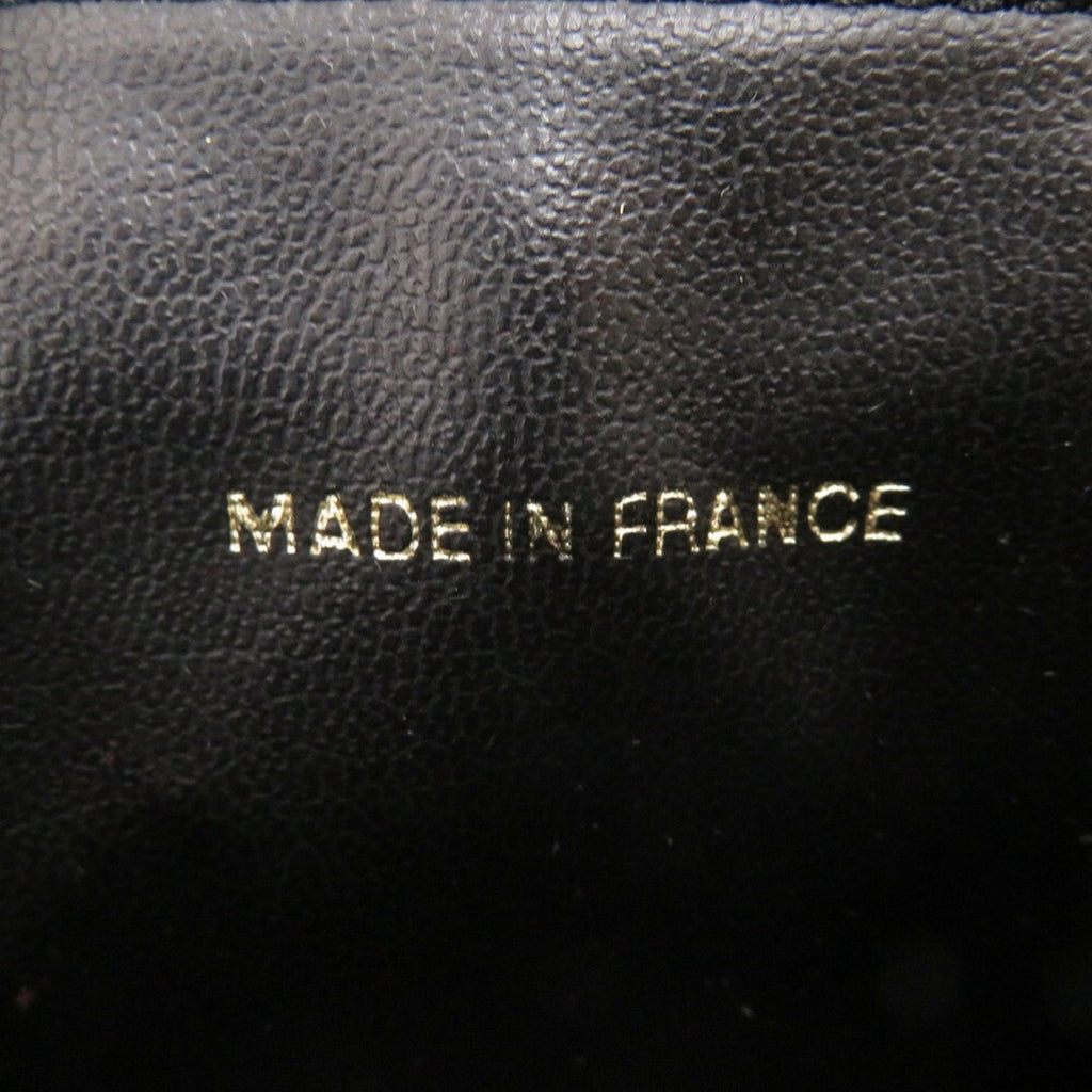 Chanel Black Grained Calfskin Handbag Vanity Bag
