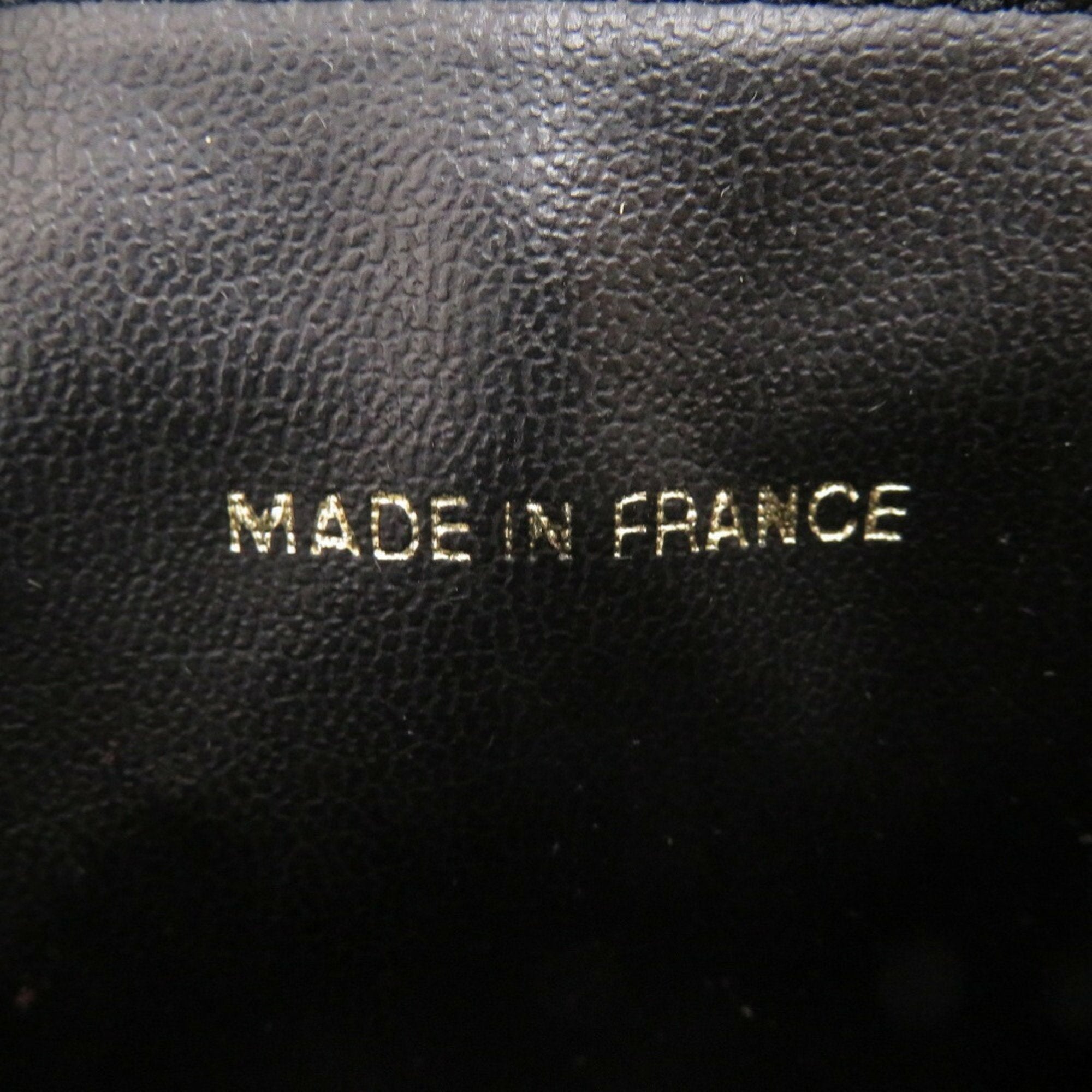 Chanel Black Grained Calfskin Handbag Vanity Bag