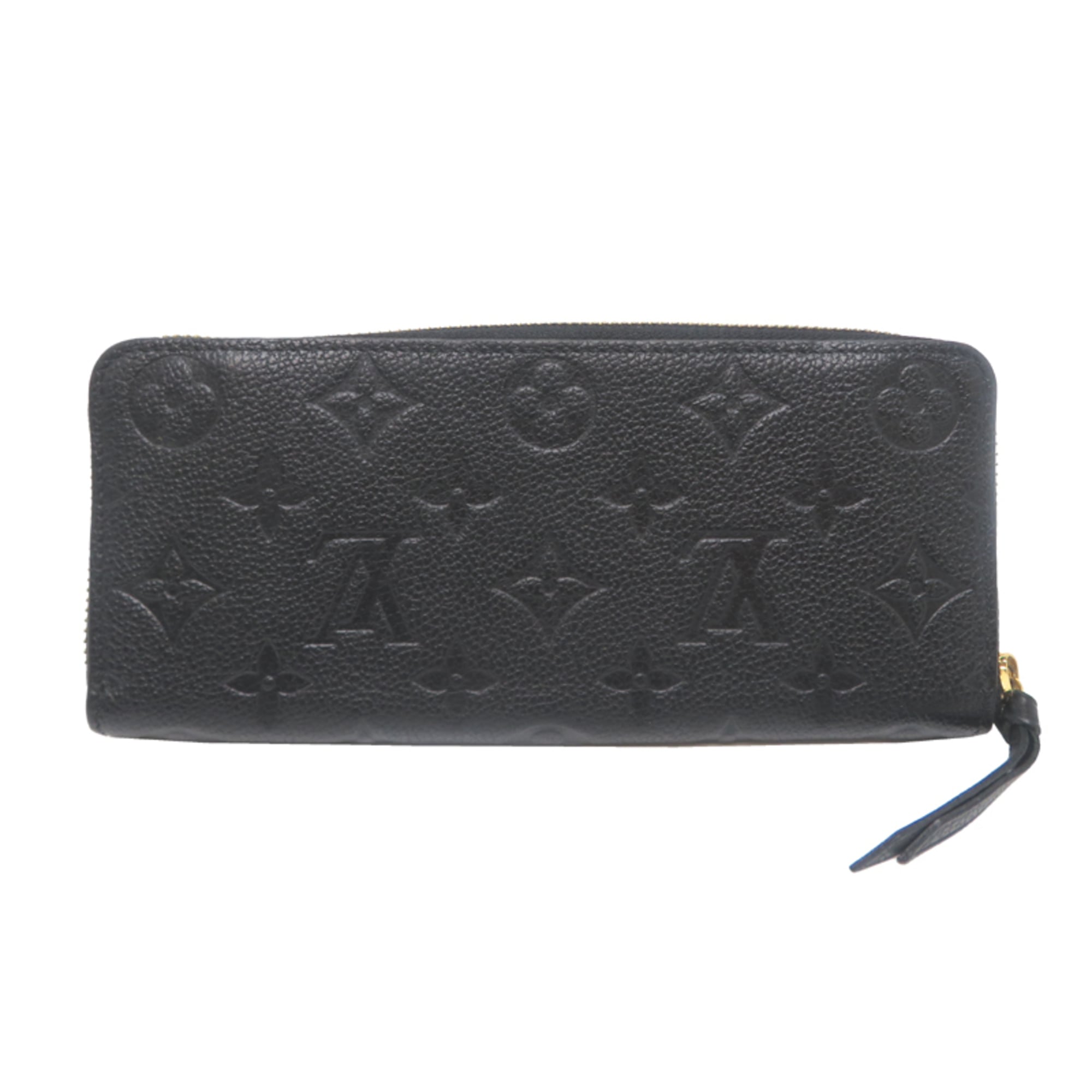 Louis Vuitton Black Noir Monogram Empreinte Long Wallet