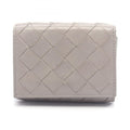 Bottega Veneta Gray Leather Wallet (Tri-Fold)