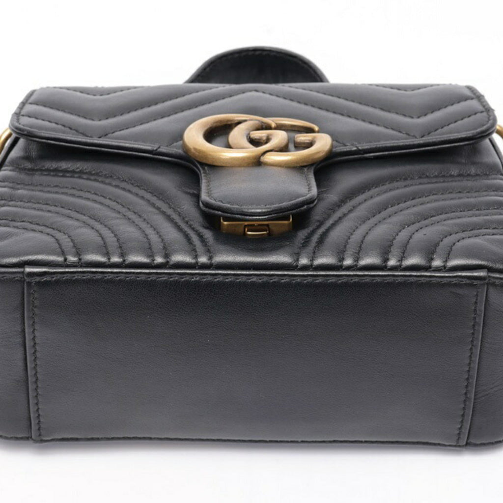 Gucci Black Leather Shoulder Bag (Pre-Owned)