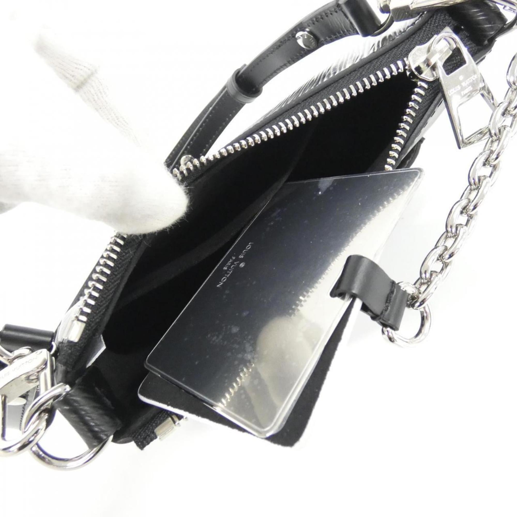 Louis Vuitton Black Leather Shoulder Bag