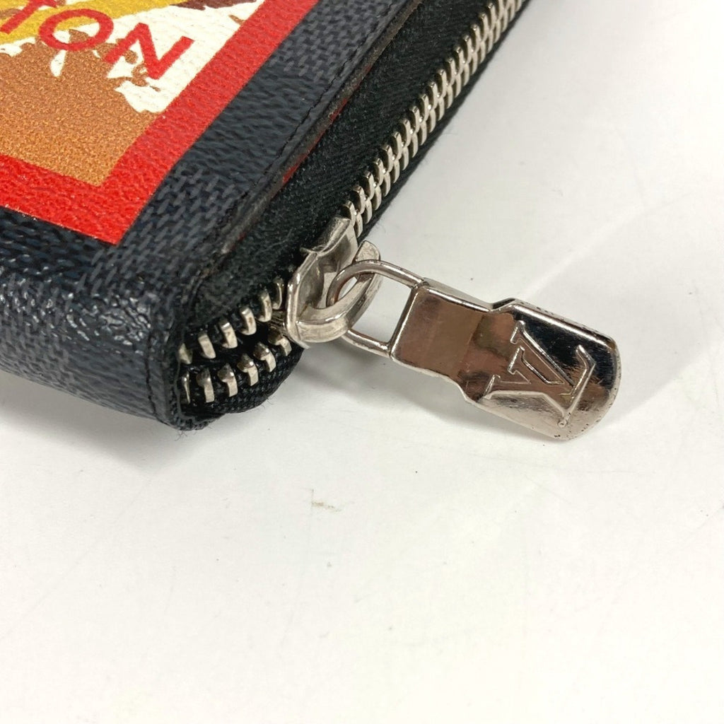 Louis Vuitton Black Multi-Color Damier Graphite Long Wallet