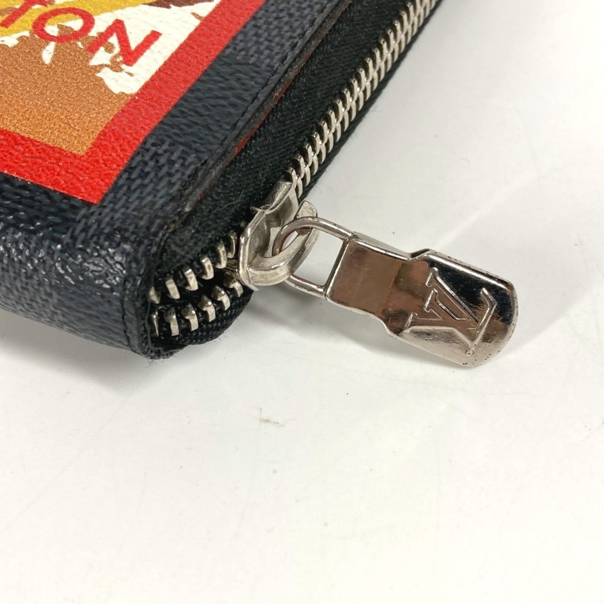 Louis Vuitton Black Multi-Color Damier Graphite Long Wallet