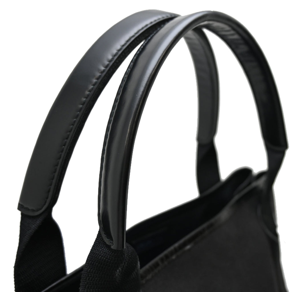 Balenciaga Black Canvas Leather Tote