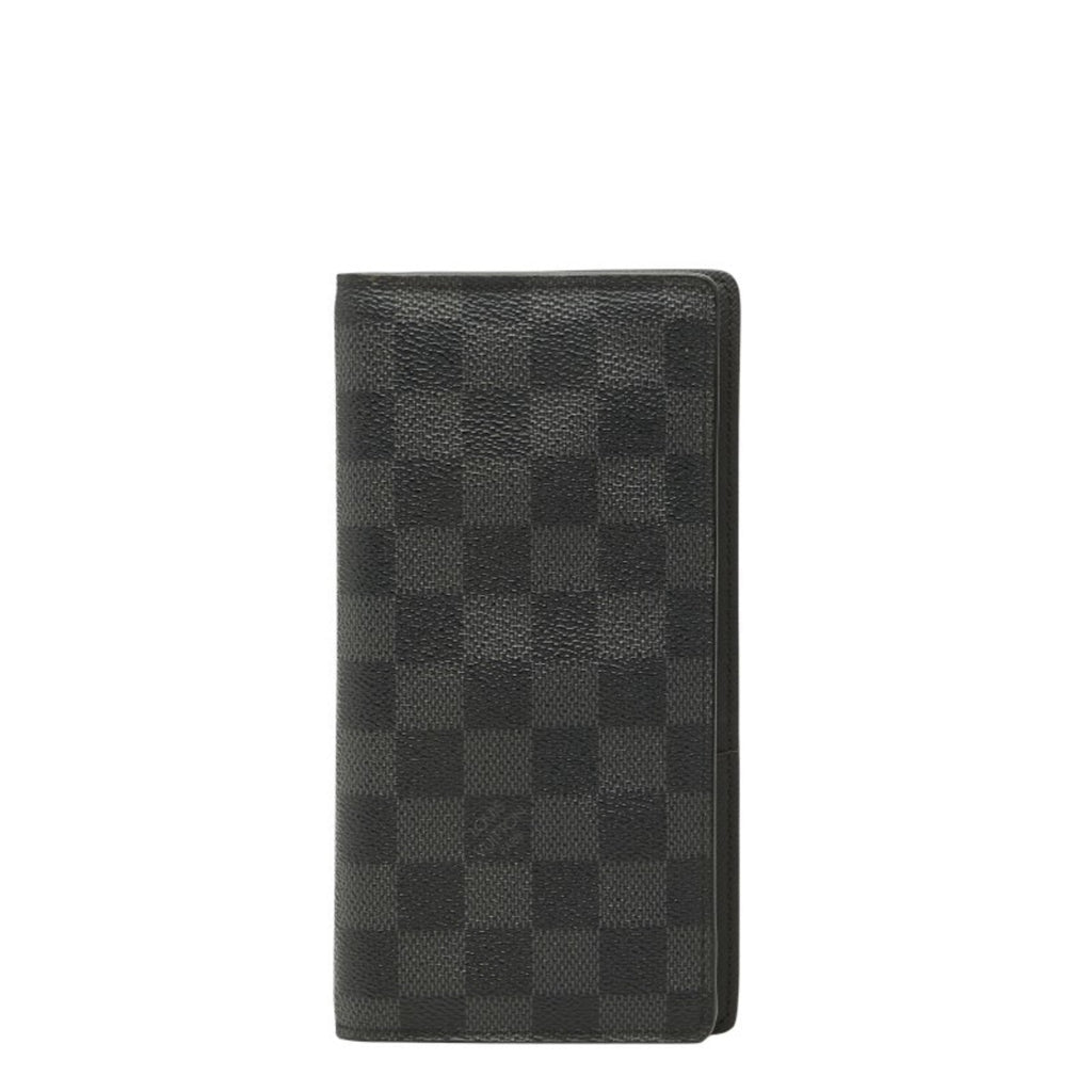 Louis Vuitton Damier Graphite Black Gray Damier Graphite Long Wallet