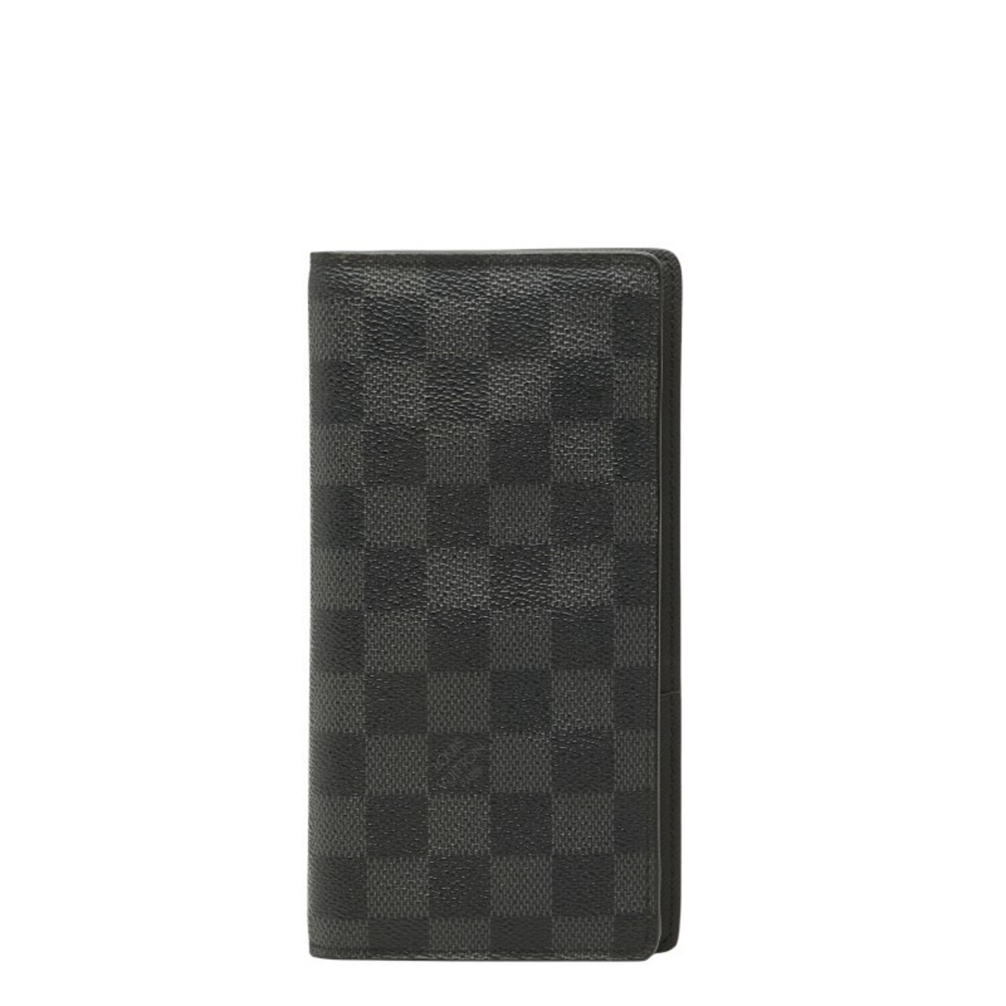 Louis Vuitton Damier Graphite Black Gray Damier Graphite Long Wallet