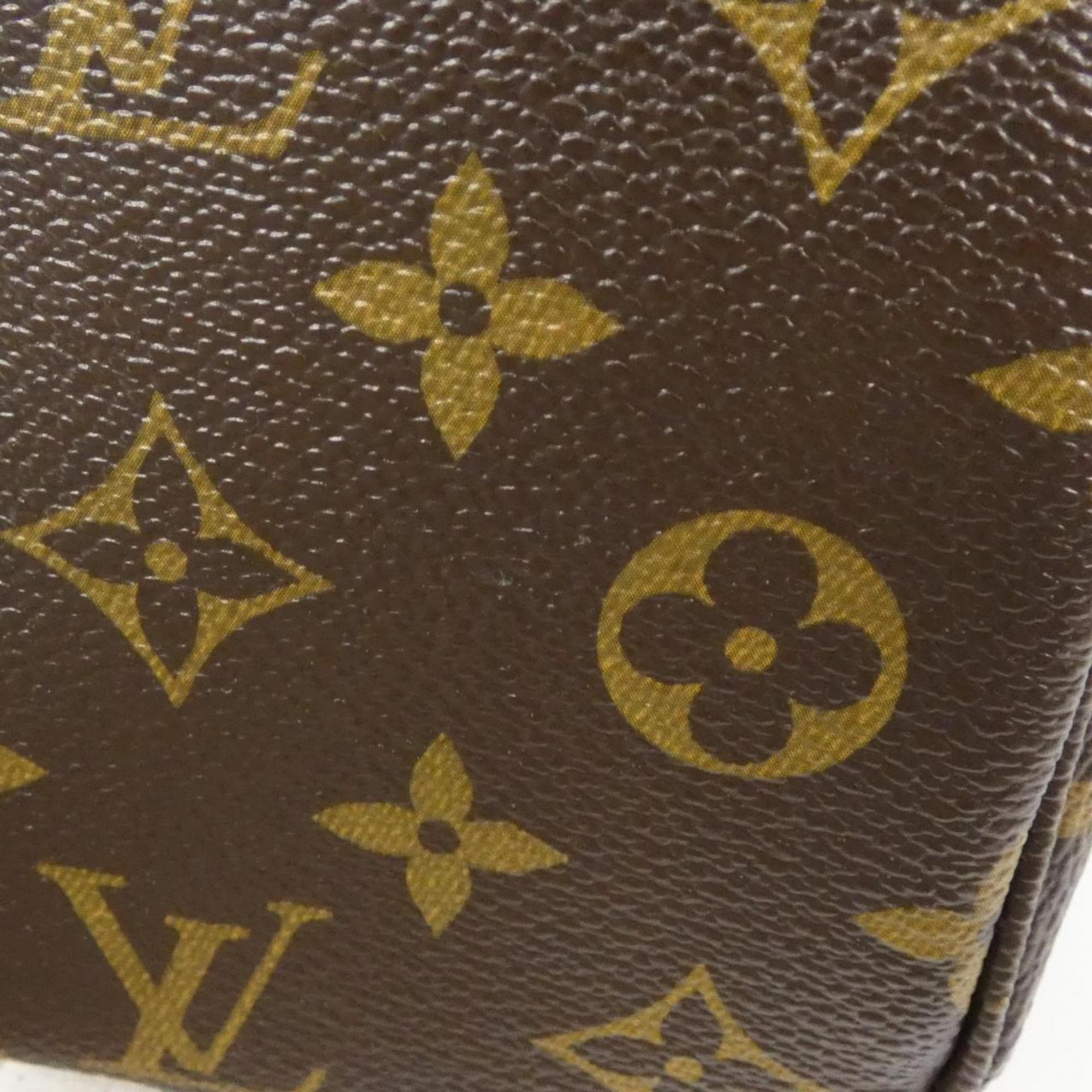 Louis Vuitton Brown Coated Canvas Handbag