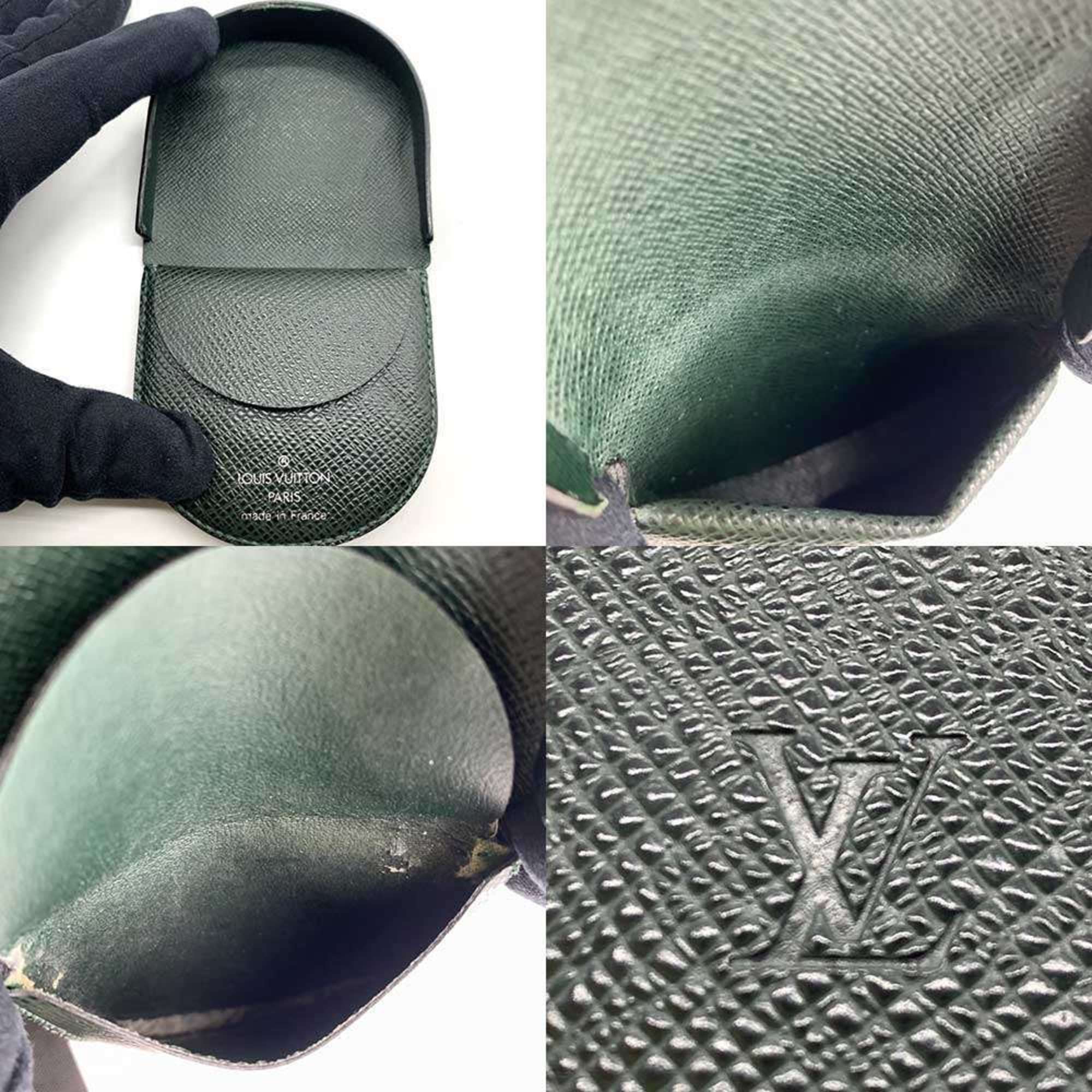 Louis Vuitton Taiga Dark Green Taiga Leather Coin Purse/Coin Case