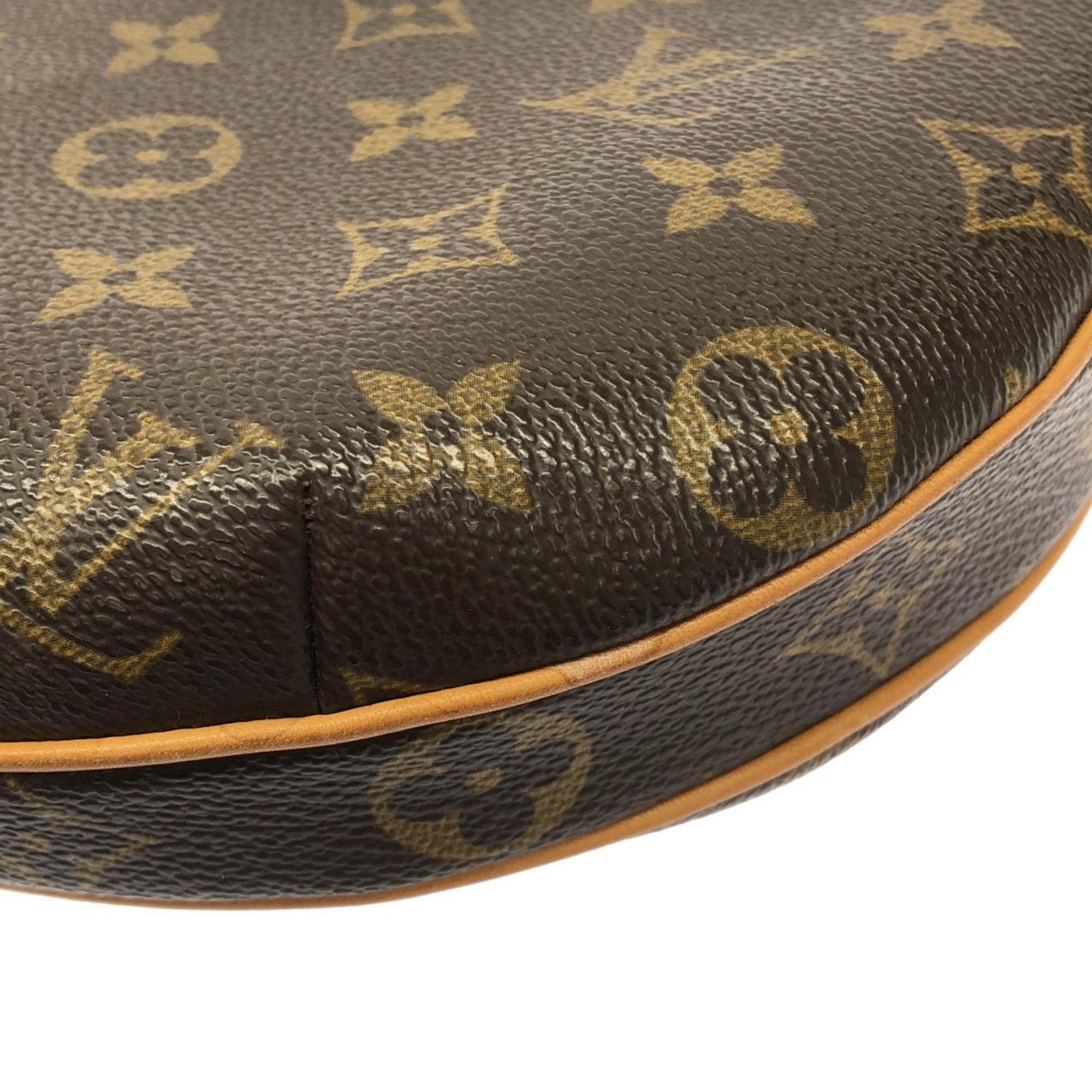 Louis Vuitton Marron Coated Canvas Pochette Shoulder Bag