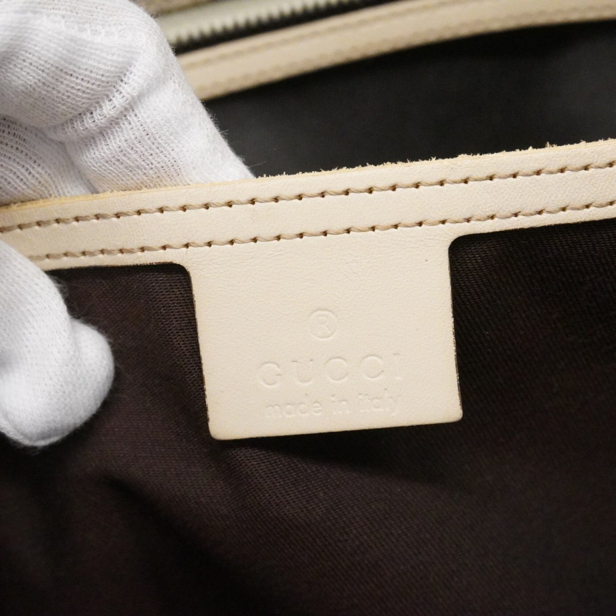 Gucci Brown White Pvc Tote Bag (Pre-Owned)