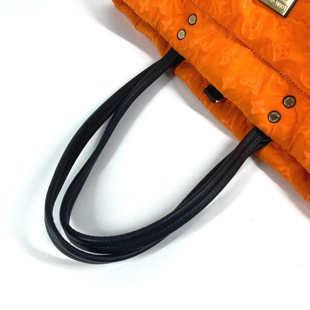 Louis Vuitton Orange Microfiber Shoulder Bag Tote Bag