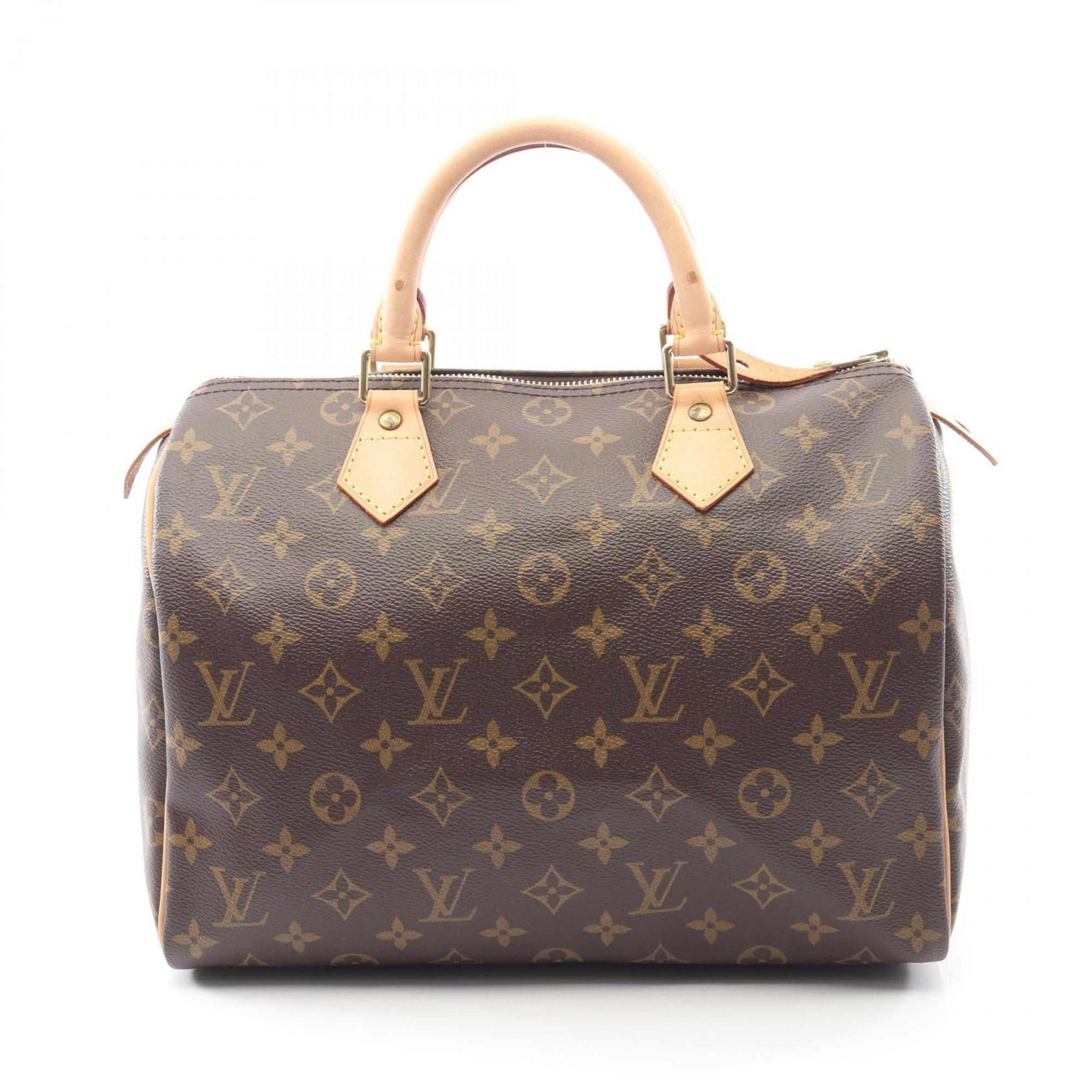Louis Vuitton Brown Coated Canvas Pvc Monogram Leather Handbag