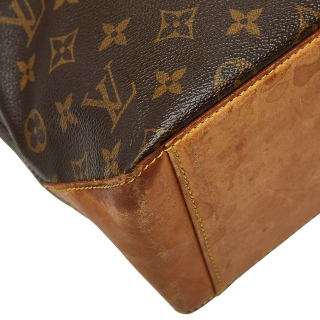 Louis Vuitton Brown Pvc Leather Shoulder Bag Tote Bag